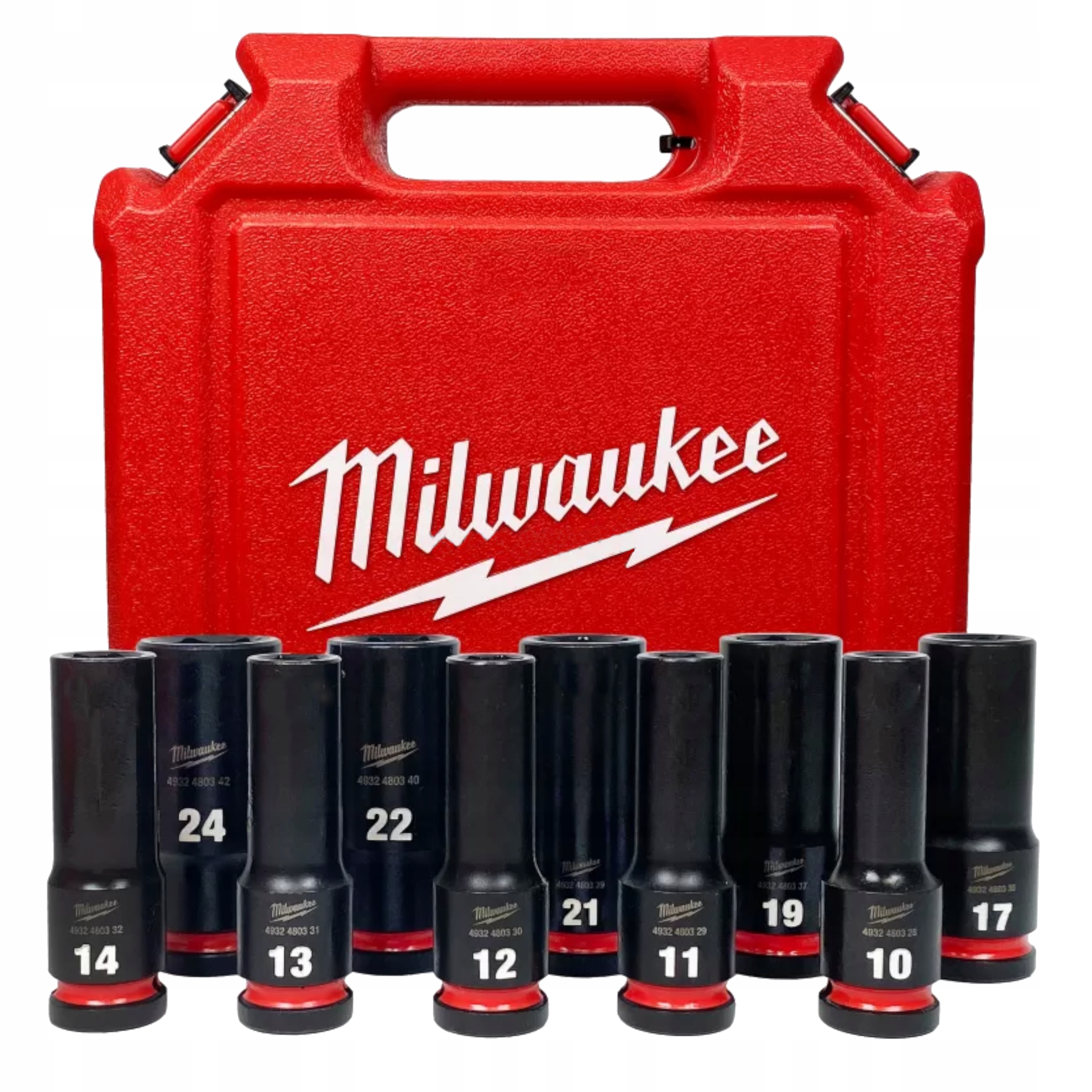 Zestaw Nasadek Udarowych 1/2” 10SZT Shockwave Impact Nasadki Udarowe Długie