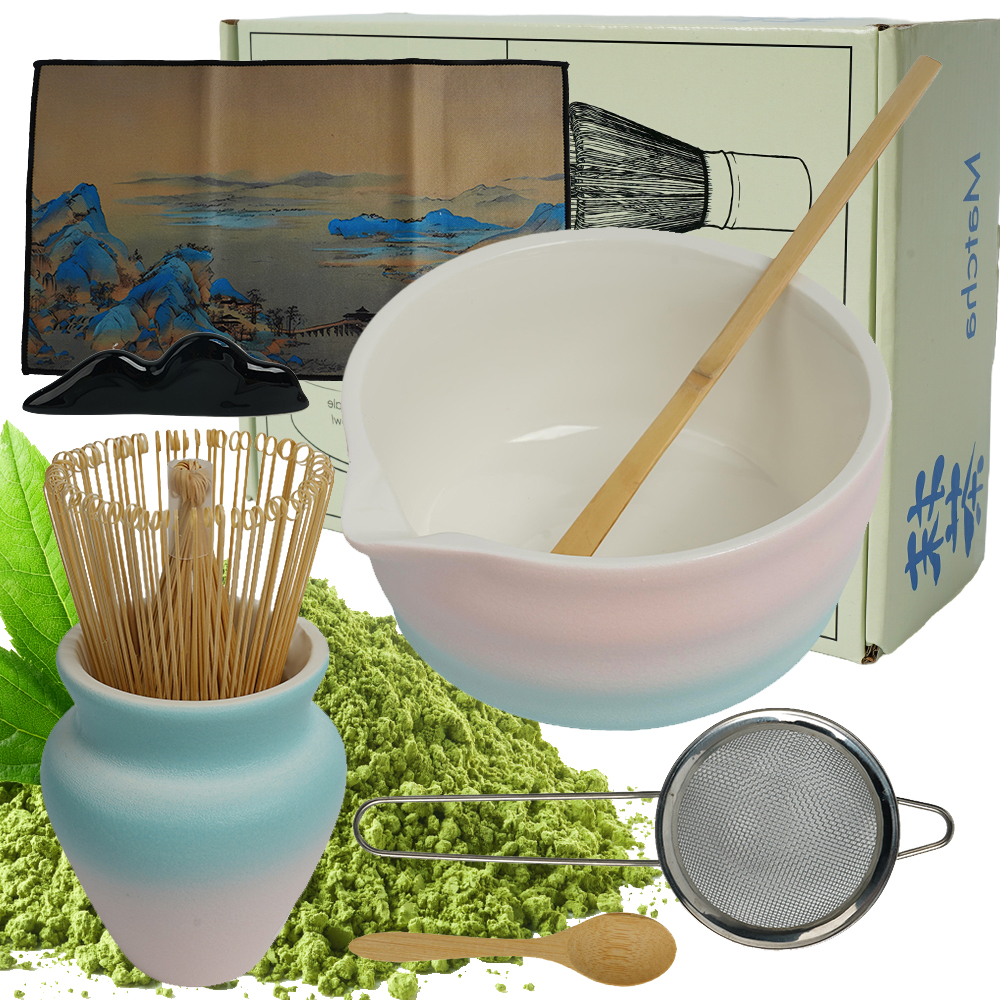 Bambusowy Zestaw Do Robienia Matchy Trzepaczka Łyżka Przesiewacz Matcha 8EL