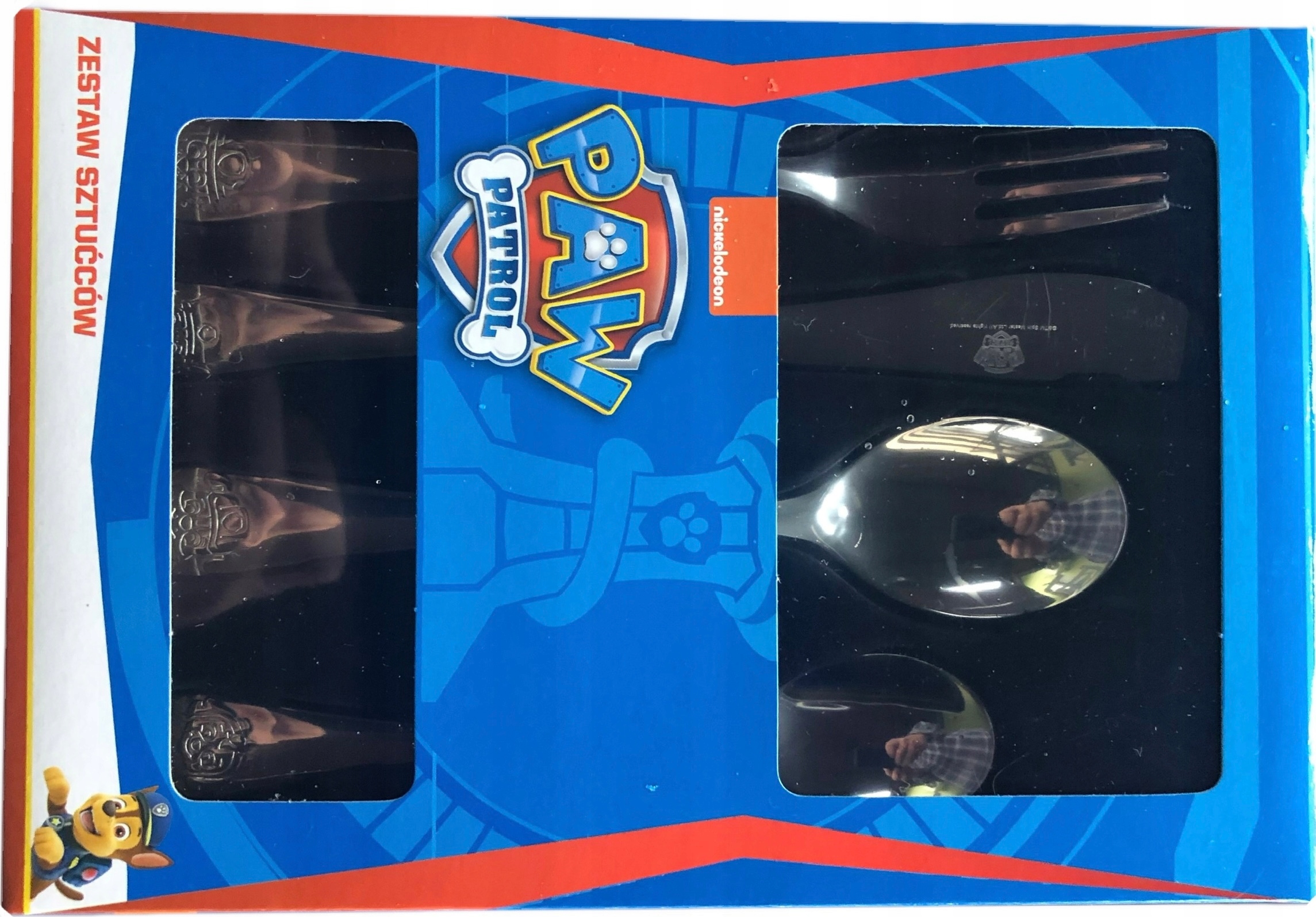 KOMPLET SZTUĆCÓW SZTUĆCE DLA DZIECI PSI PATROL 4 el ZESTAW STALOWE OLDMAN EAN (GTIN) 8908014922016