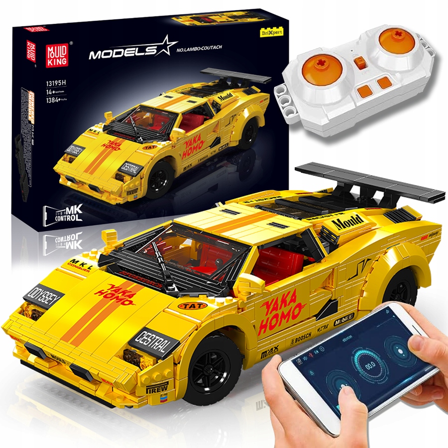 Klocki Mould King 13195 Zestaw Klocków Auto Samochód Zdalnie Sterowany Box