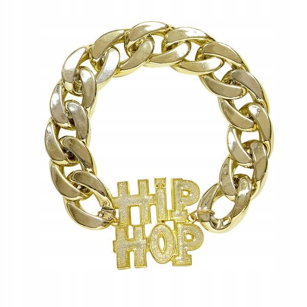 

Bransoleta Złota Hip-hop Gangster Lata 80