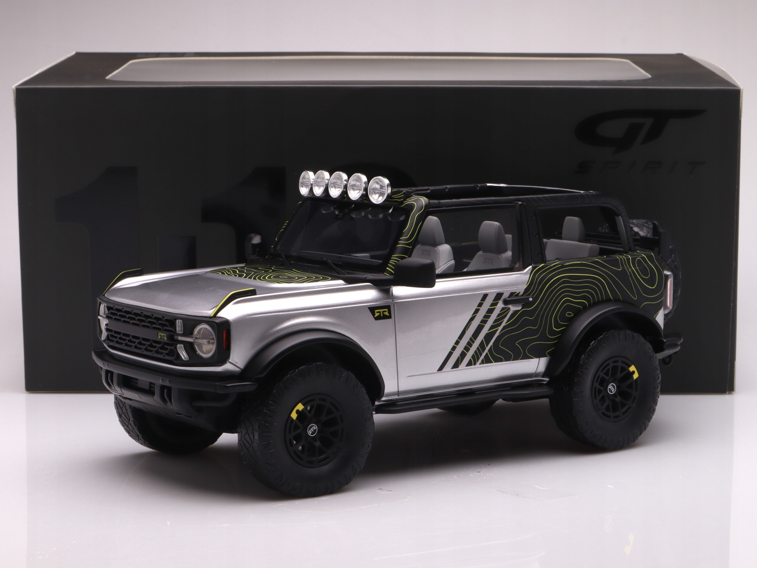 Ford Bronco Rtr 2022, stříbrný Gt Spirit 1:18