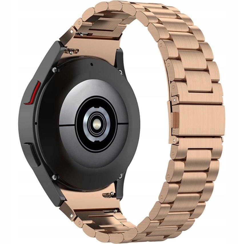 Różowe Złoto Stalowa Bransoleta do Samsung Galaxy Watch 7 44mm (Tech-Band)