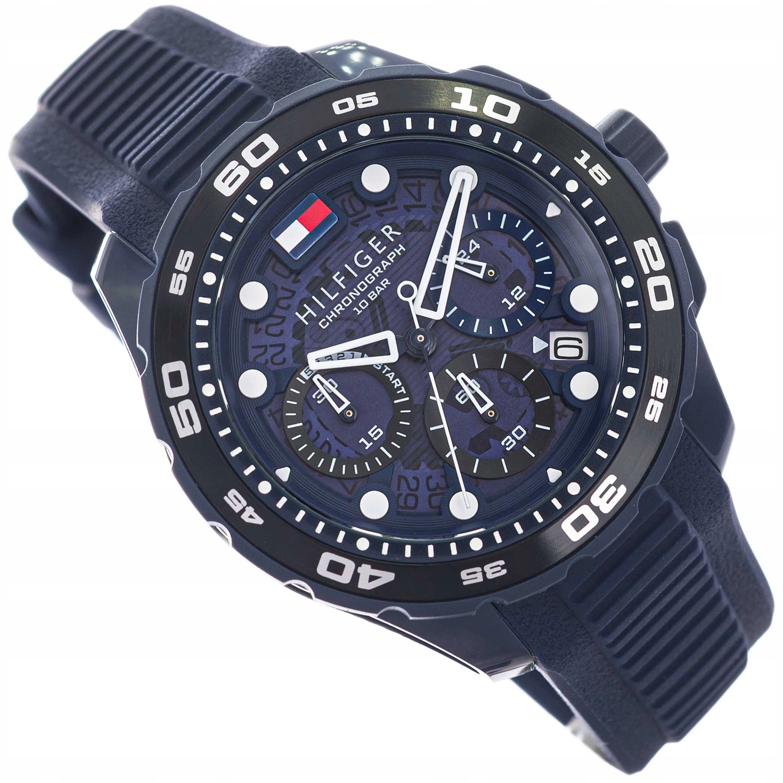 Pánské Hodinky Tommy Hilfiger 1792232 Th Regatta, Tmavě Modré S Řemínkem 10 Barů