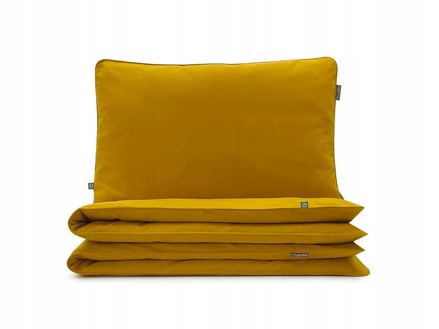 Posteľná Bielizeň Basic horčicová 160x200 cm 2x 80x70 cm Mumla