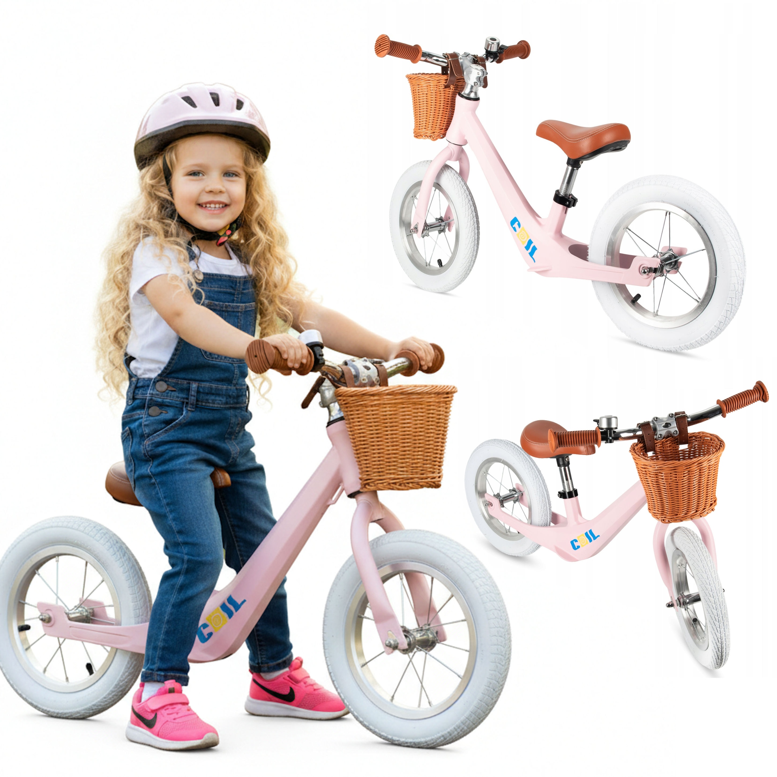 Rowerek Biegowy Dla Dzieci Lekki Koła 12" Dziecięcy Magnesium Regulowany Pi