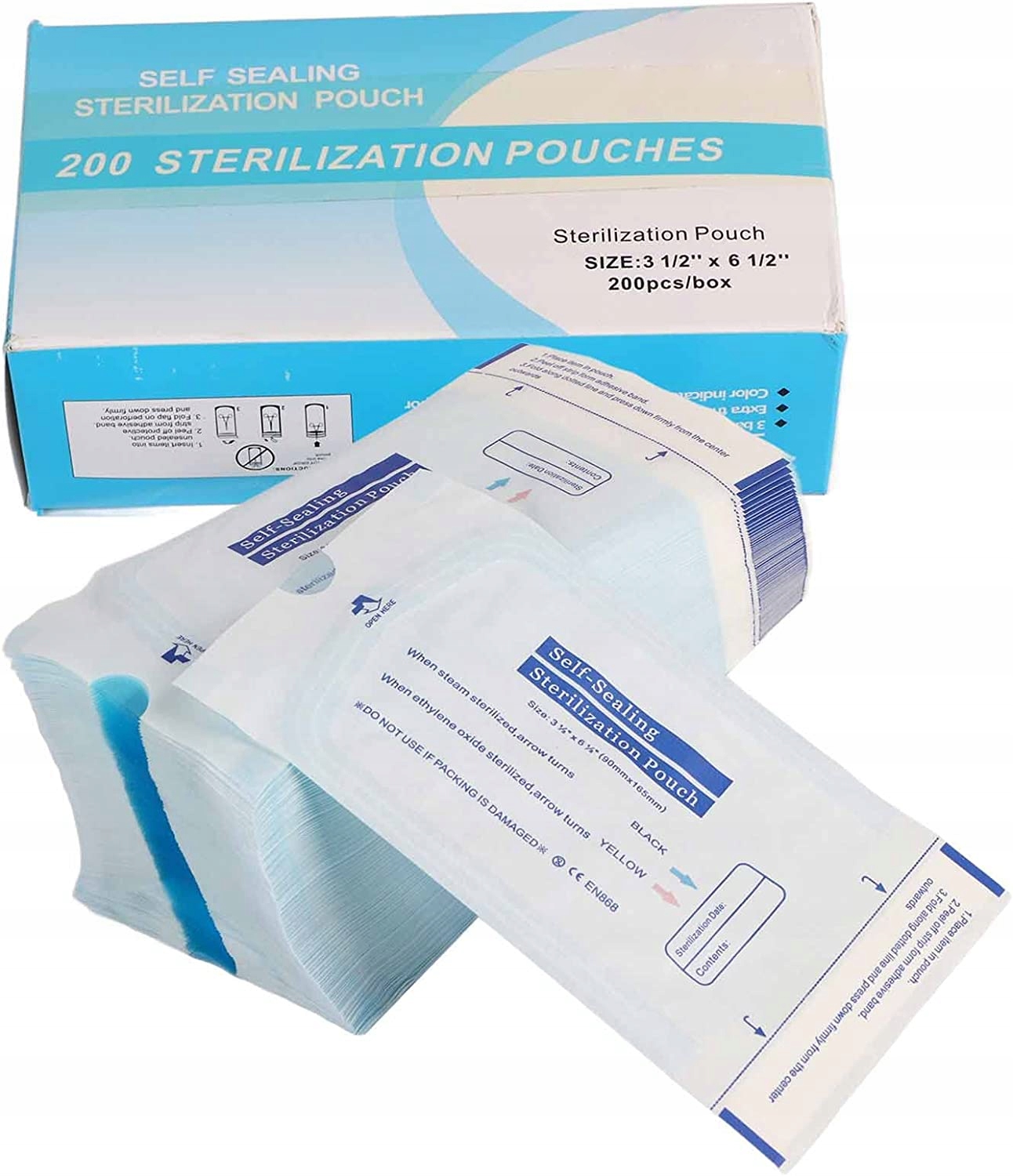 

Torebki Do Sterylizacji Pakiety 90 x 165mm 200szt