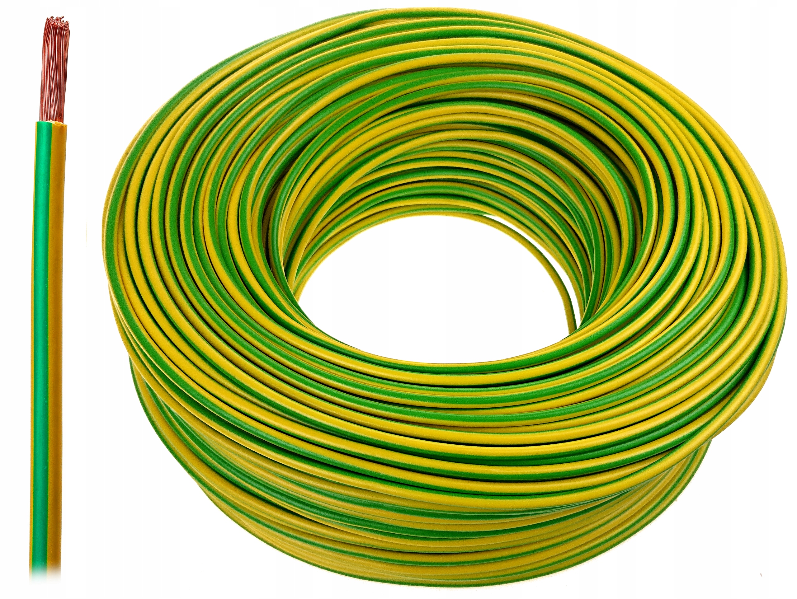 

Przewód kabel linka Lgy 0,5mm2 żółto-zielony 10m