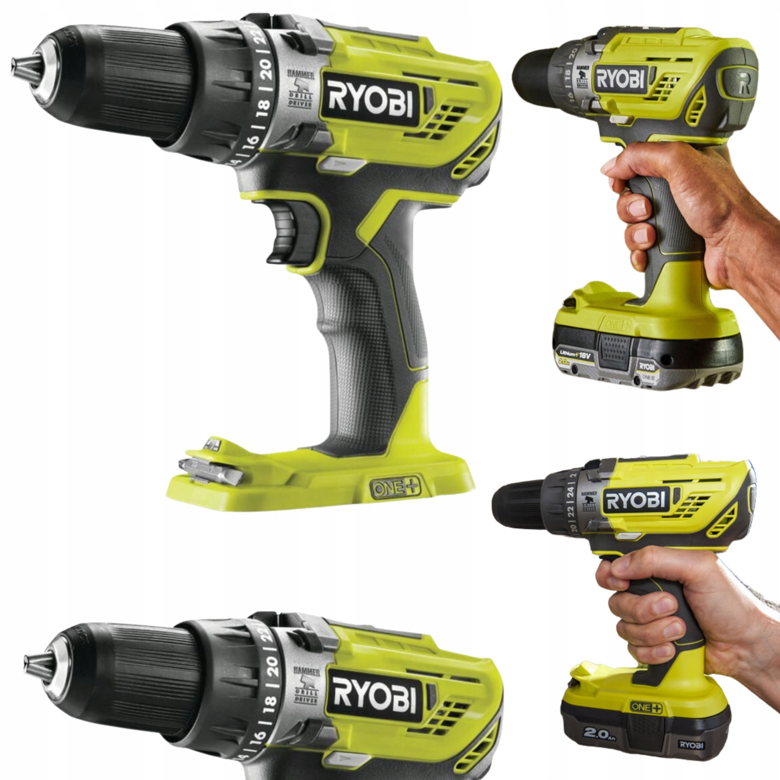 Ryobi R18PD3-0 18V Akumulatorowa wiertarka udarowa (bez akumulatora)