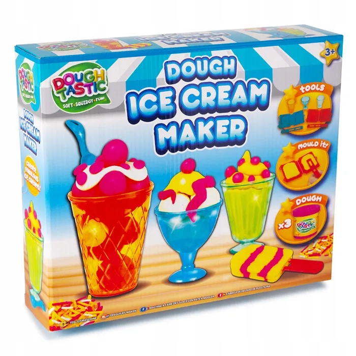 ZESTAW CIASTOLINA LODY LODZIARNIA DOUGH TASTIC