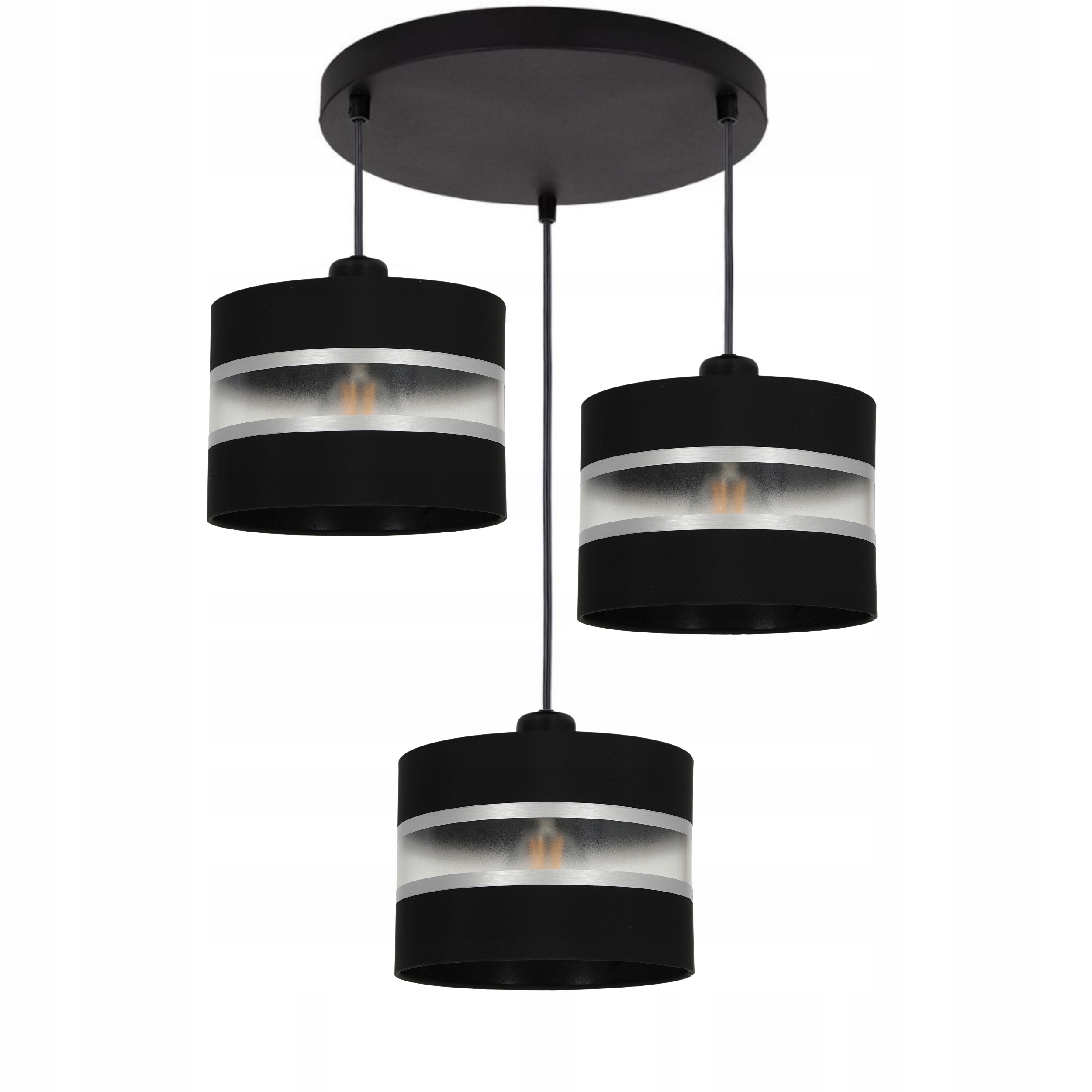 Závěsná Stropní Lampa Lustr Převis Stříbro Design