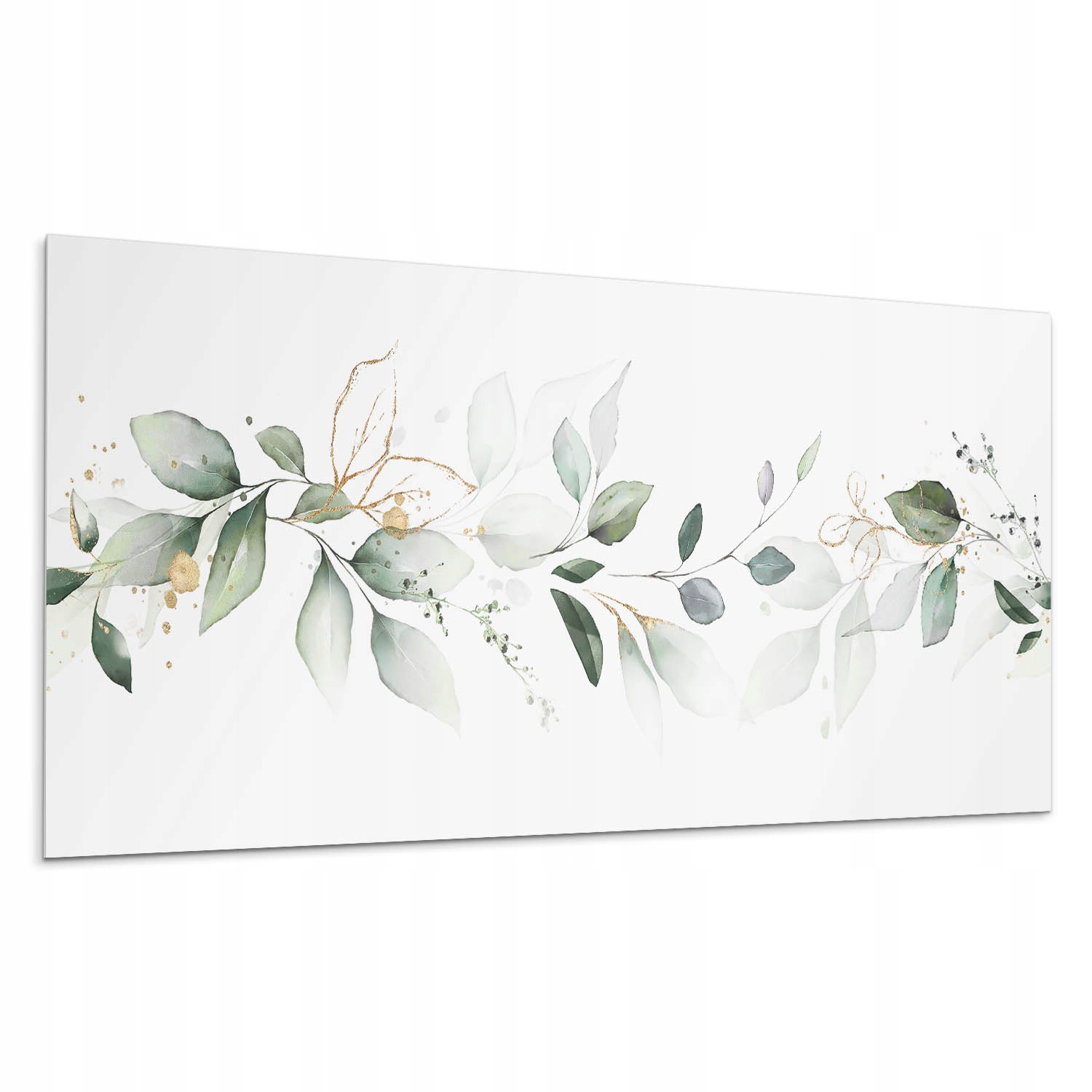Vinylový Samolepicí panel do kuchyně Listy a jemné akcenty 100 x 50 cm