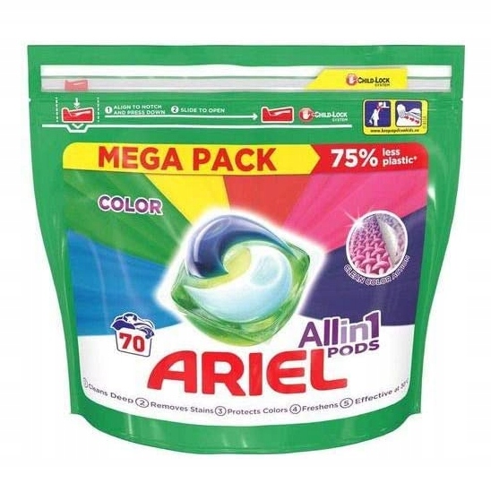 

Kapsułki do prania Ariel All-in-1 kolor 70 szt