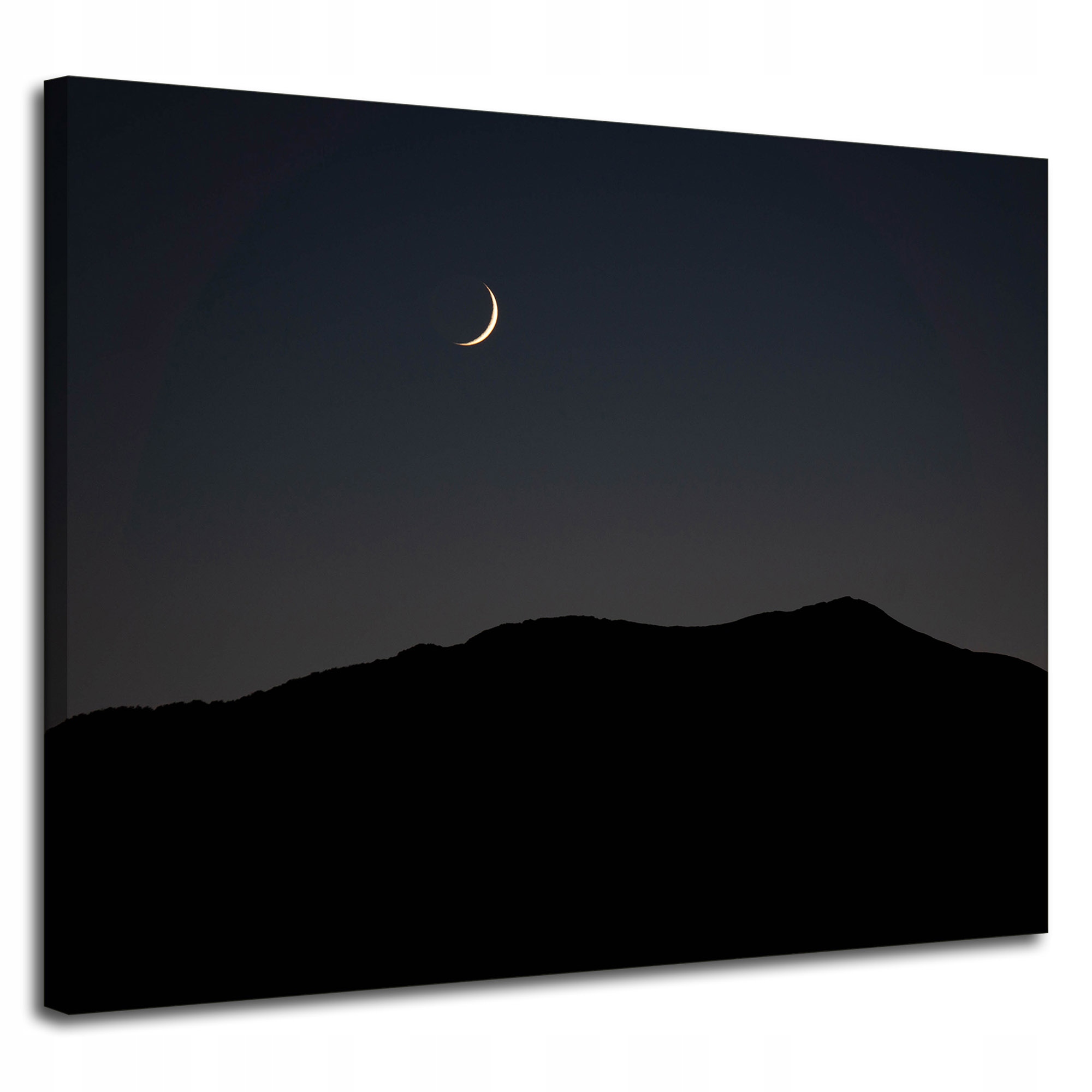 Obraz na plátně Příroda Noc Temnota Měsíc Hory 100x80