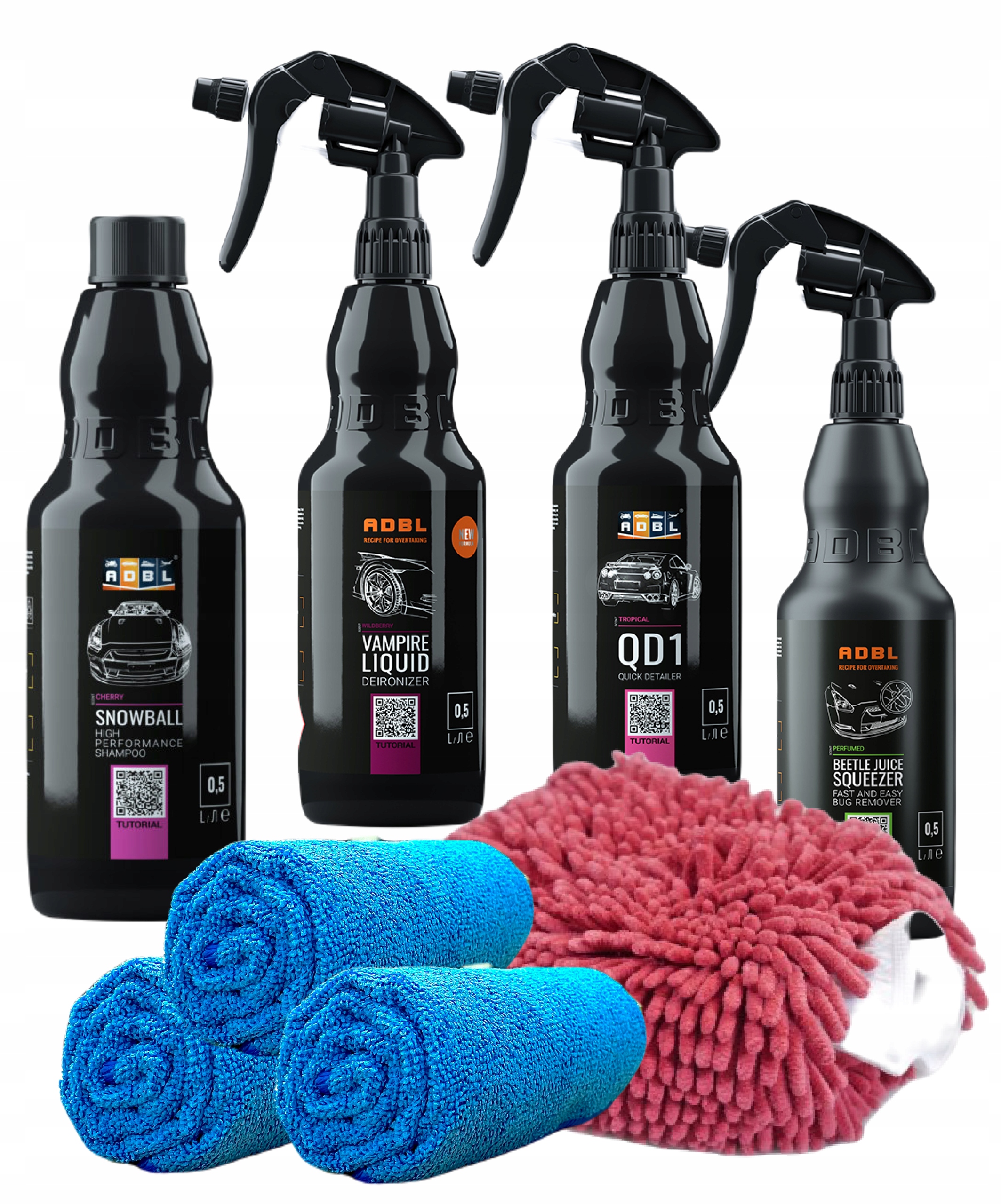 

Zestaw Adbl kosmetyków do mycia pielęgnacji auta