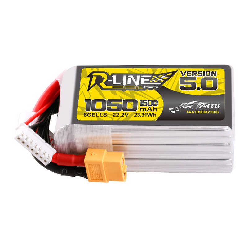 Tattu Akumulátor R-line Version 5.0 1050MAH 22.2V 6S1P 150C Lipo XT60