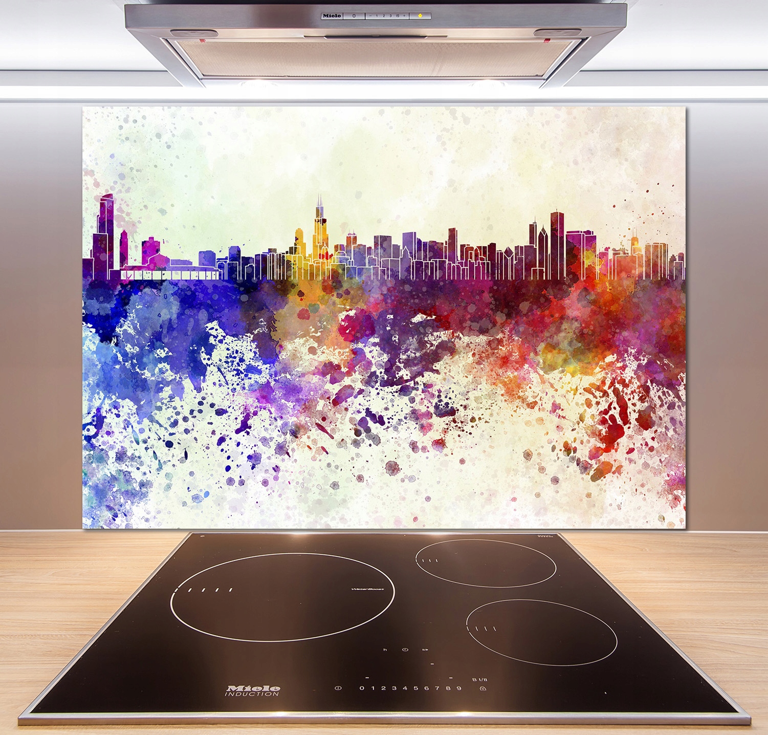 

Panel do kuchni Kolorowe Chicago 100x70 cm + Klej