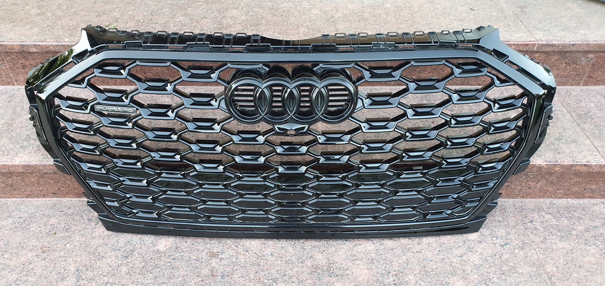AUDI Q5 II 2 80F SLINE S-LINE LIFT 2021- ATRAPA GRILL CZARNY CZARNA