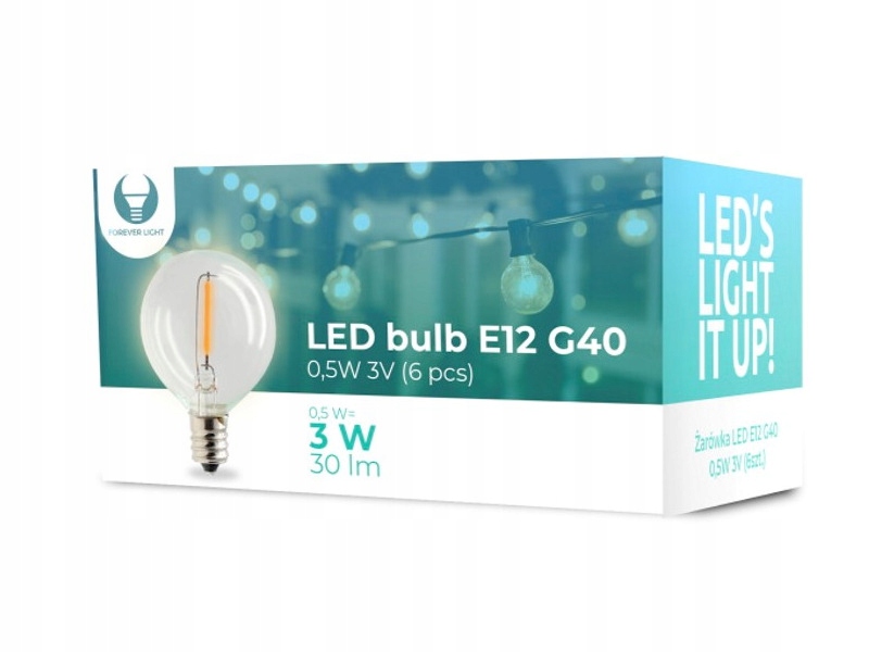 

Żarówka Led Forever Light RTV100101 0.5W E12