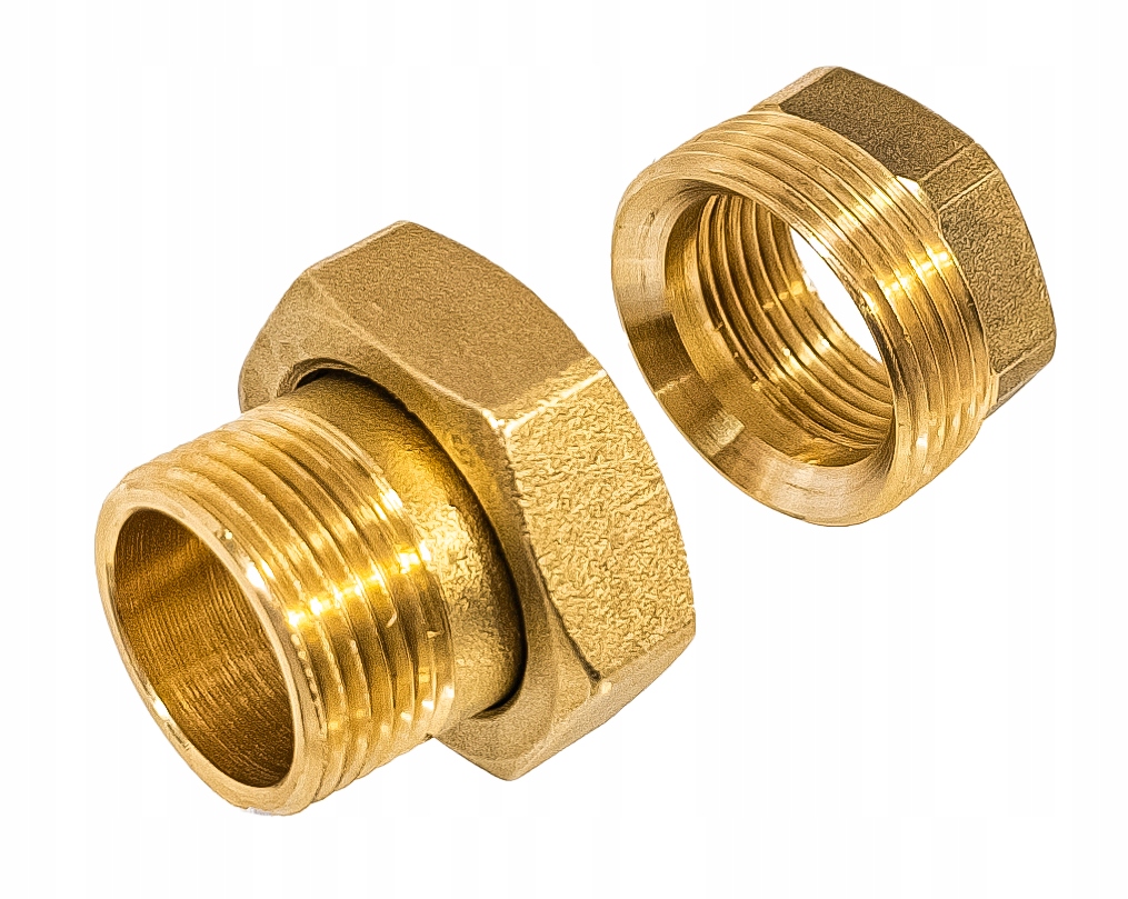 ŚRUBUNEK MOSIĘŻNY STOŻKOWY RÓWNOPRZELOTOWY FI 1" DN25 PROSTY MOCNY SOLIDNY Średnica 25.4 mm