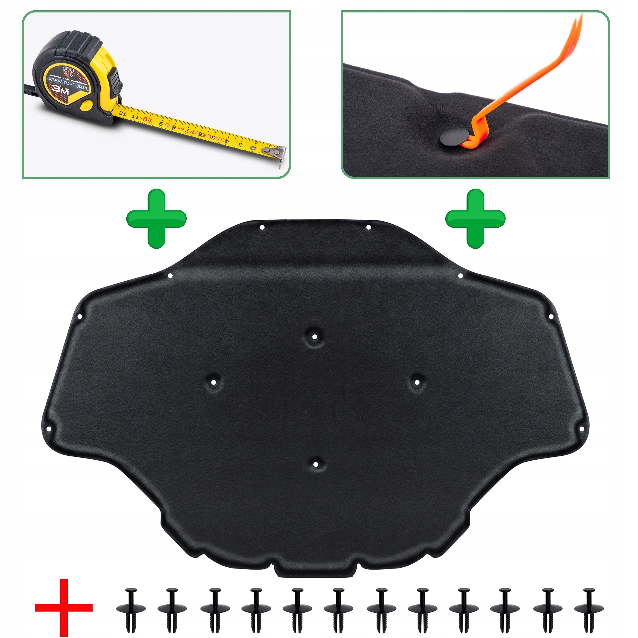 WYGŁUSZENIE MASKI 51487352219 + SPINKI BMW SERIA 5 G31 17+