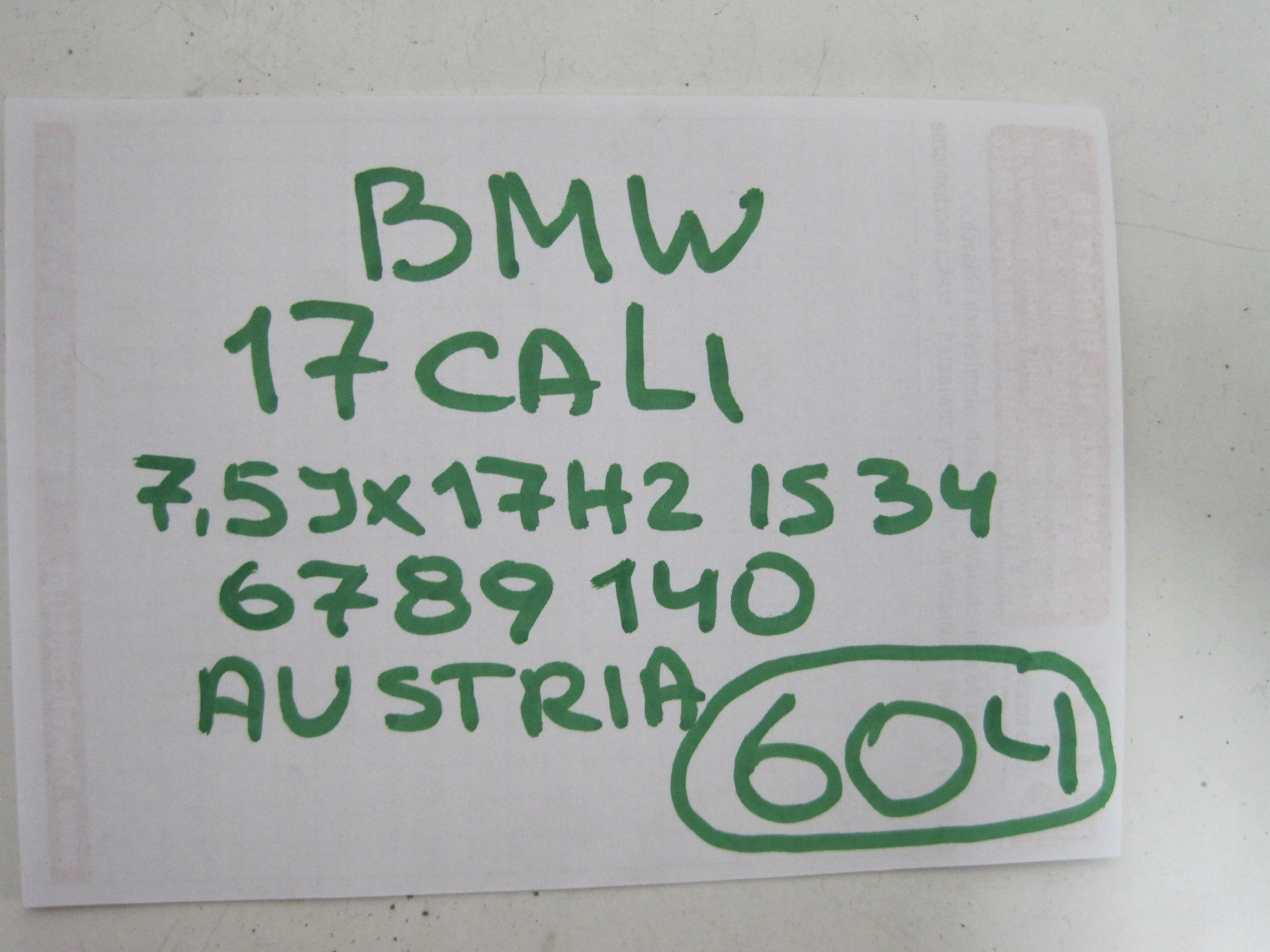 disk BMW X1 E84 IS34 R17 6789140