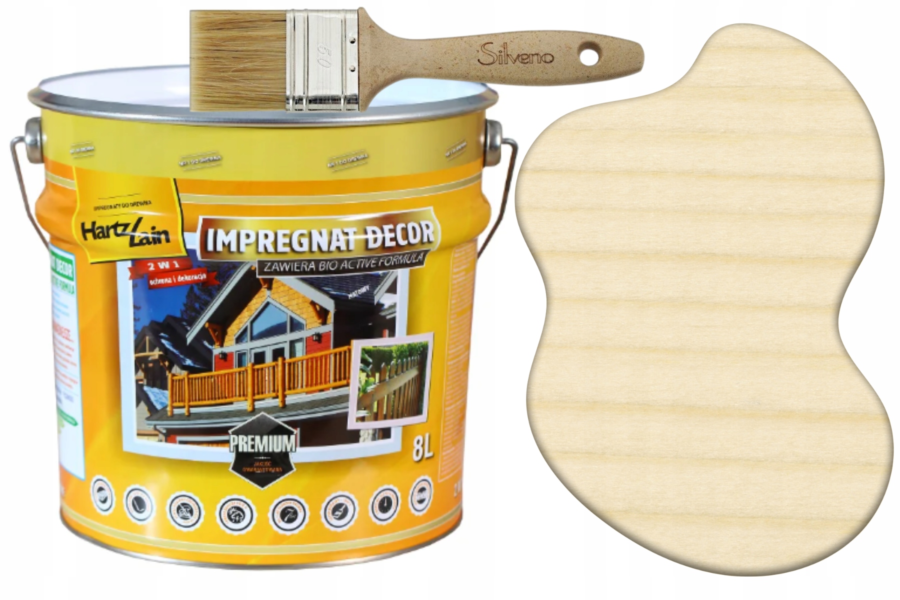 Wydajny Do Drewna Konstrukcyjnego Wiezby Bezbarwny Ochronny Odporny 8L Dach