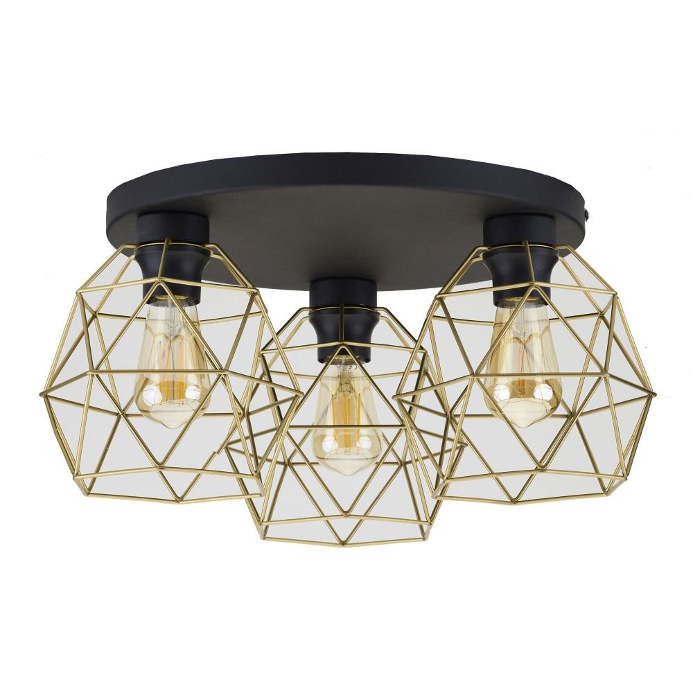 Stropní svítidlo Galaxy Černá/zlatá 3458 Tk Lighting