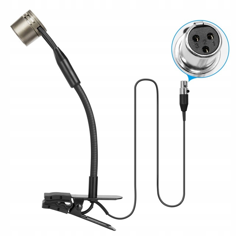 Kimafun CX309-1 saxofonový mikrofon pro mikroporty Akg [mini Xlr 3pin]