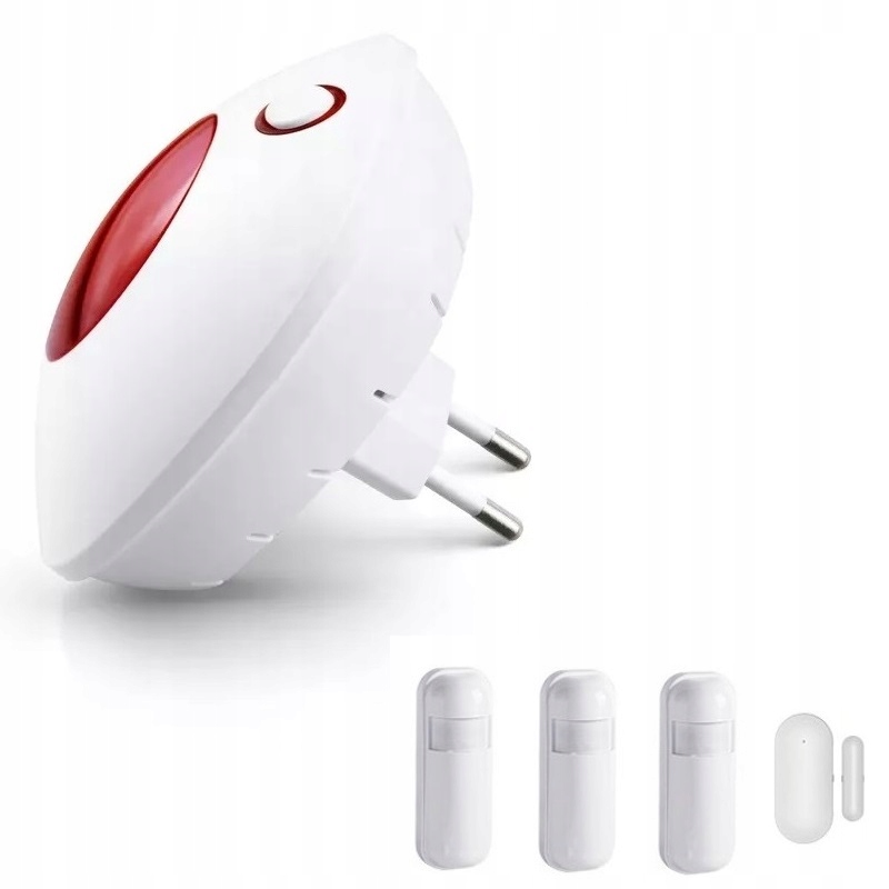 Bezdrôtová Siréna Sieťový Alarm 110DB Tuya Smart V Poľštine WiFi 3xPIR