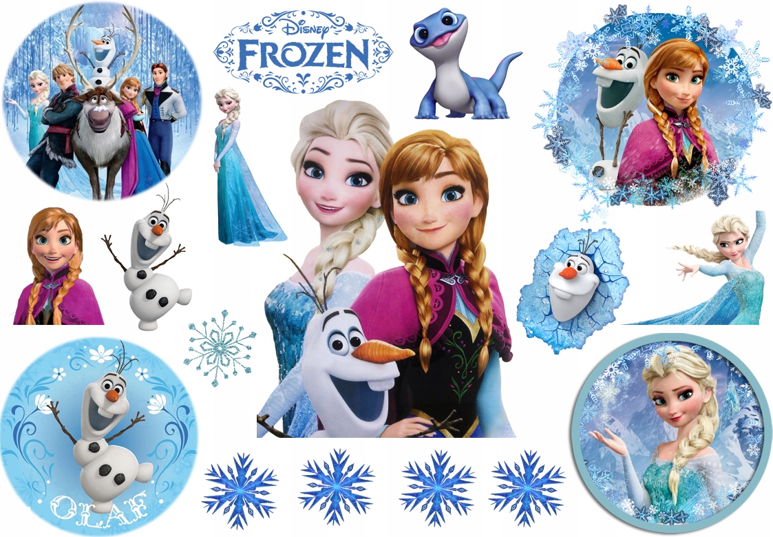 

Tatuaże Dla Dzieci Zmywalne Kraina Lodu Elsa Olaf