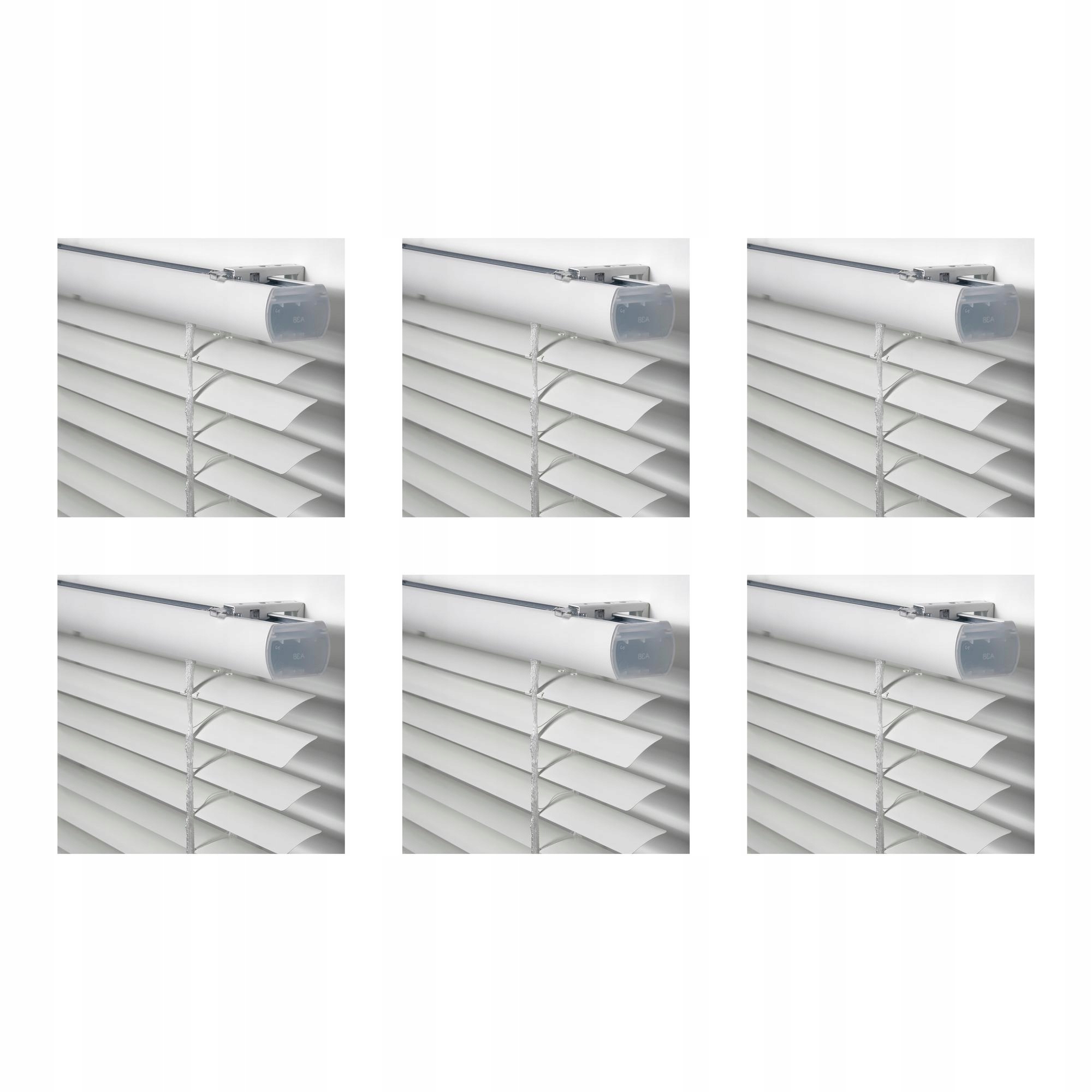 6 szt. Zaluzje aluminiowe 80x155 cm bialy Vecklarfly