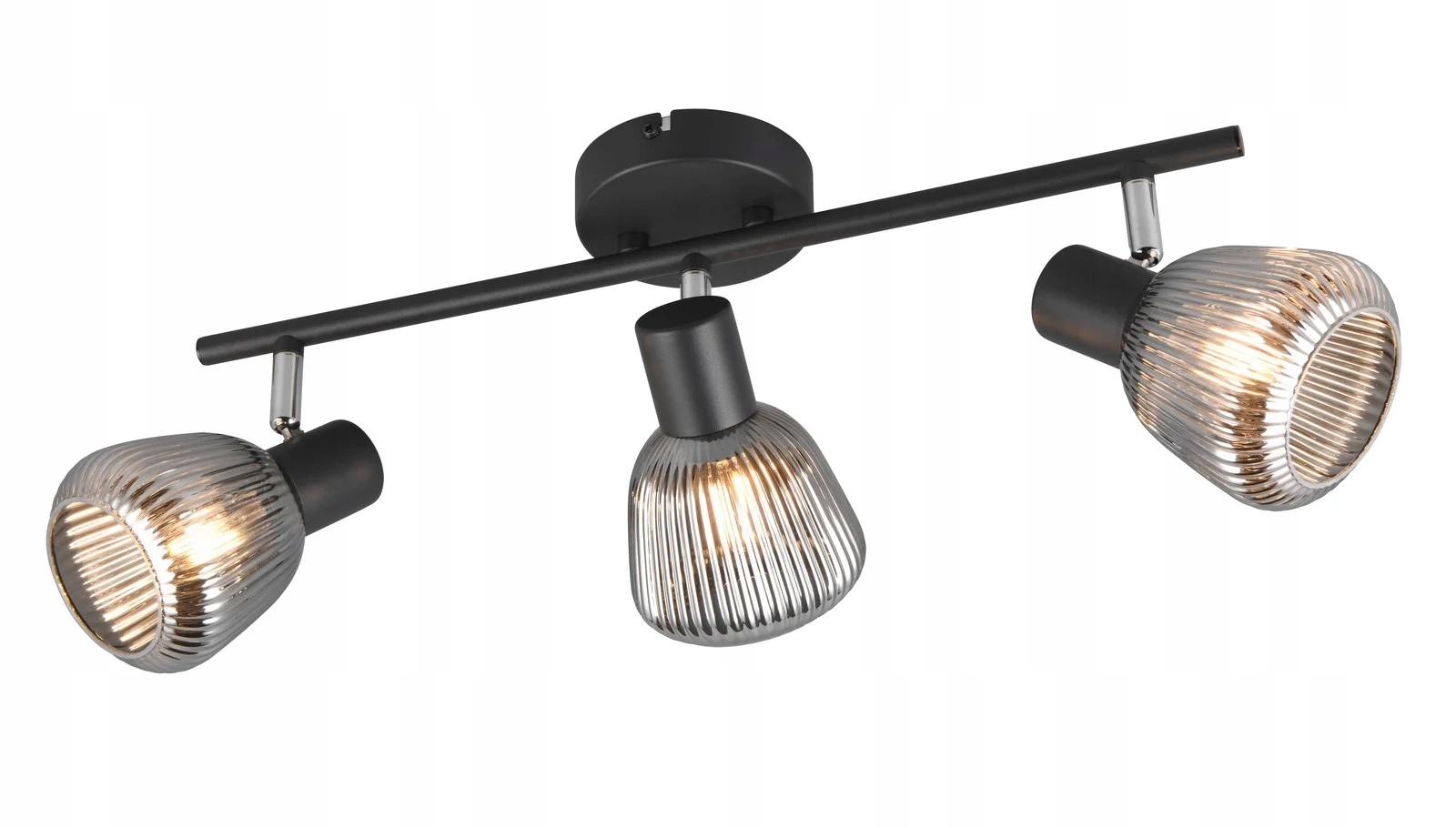 Retro nástenná stropná lampa čierna s 3 tienidlami E14 10W Tarifa Trio