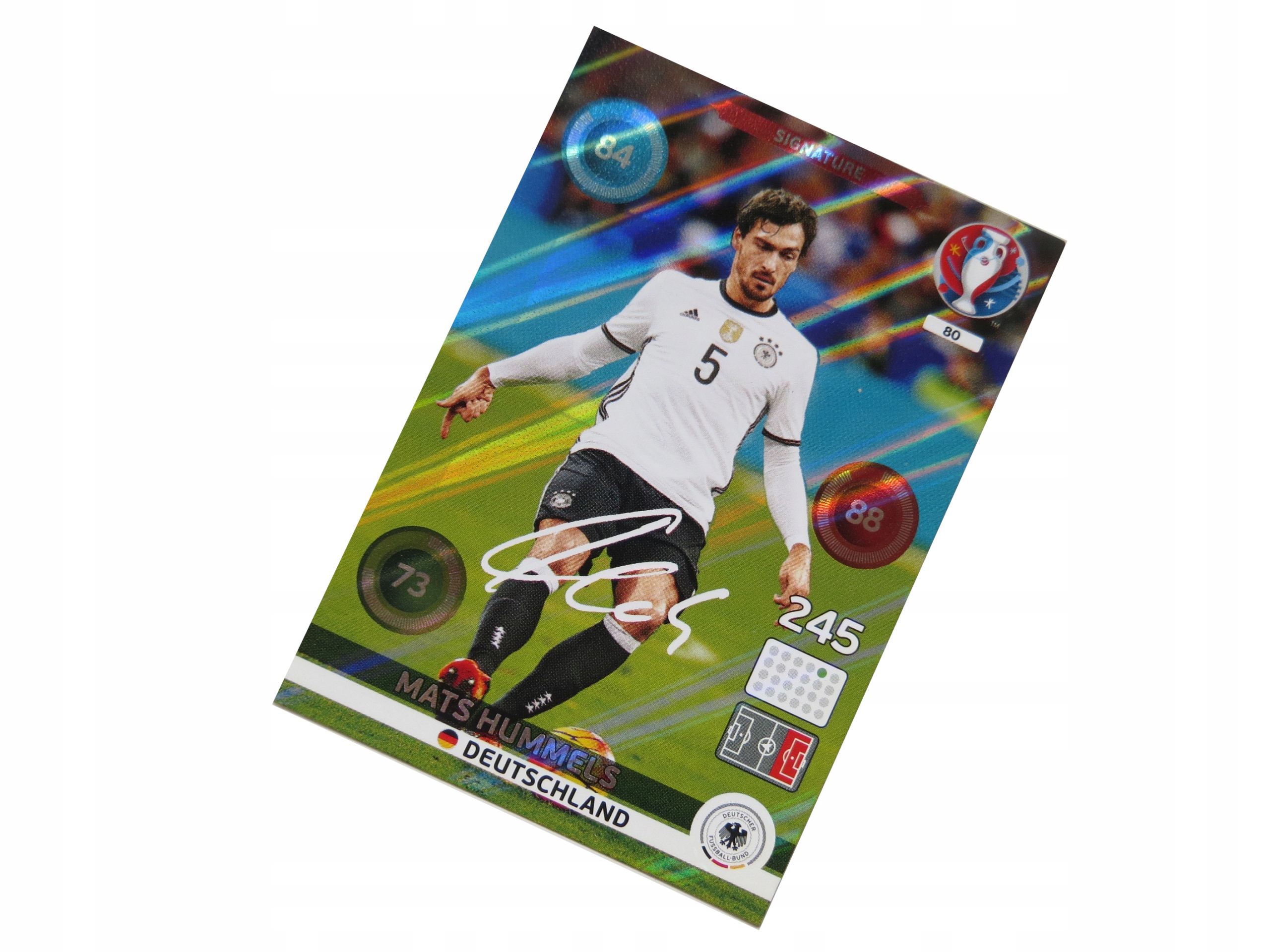 Panini Uefa Euro 2016 Karty Piłkarskie Signature Mats Hummels 80 Niemcy