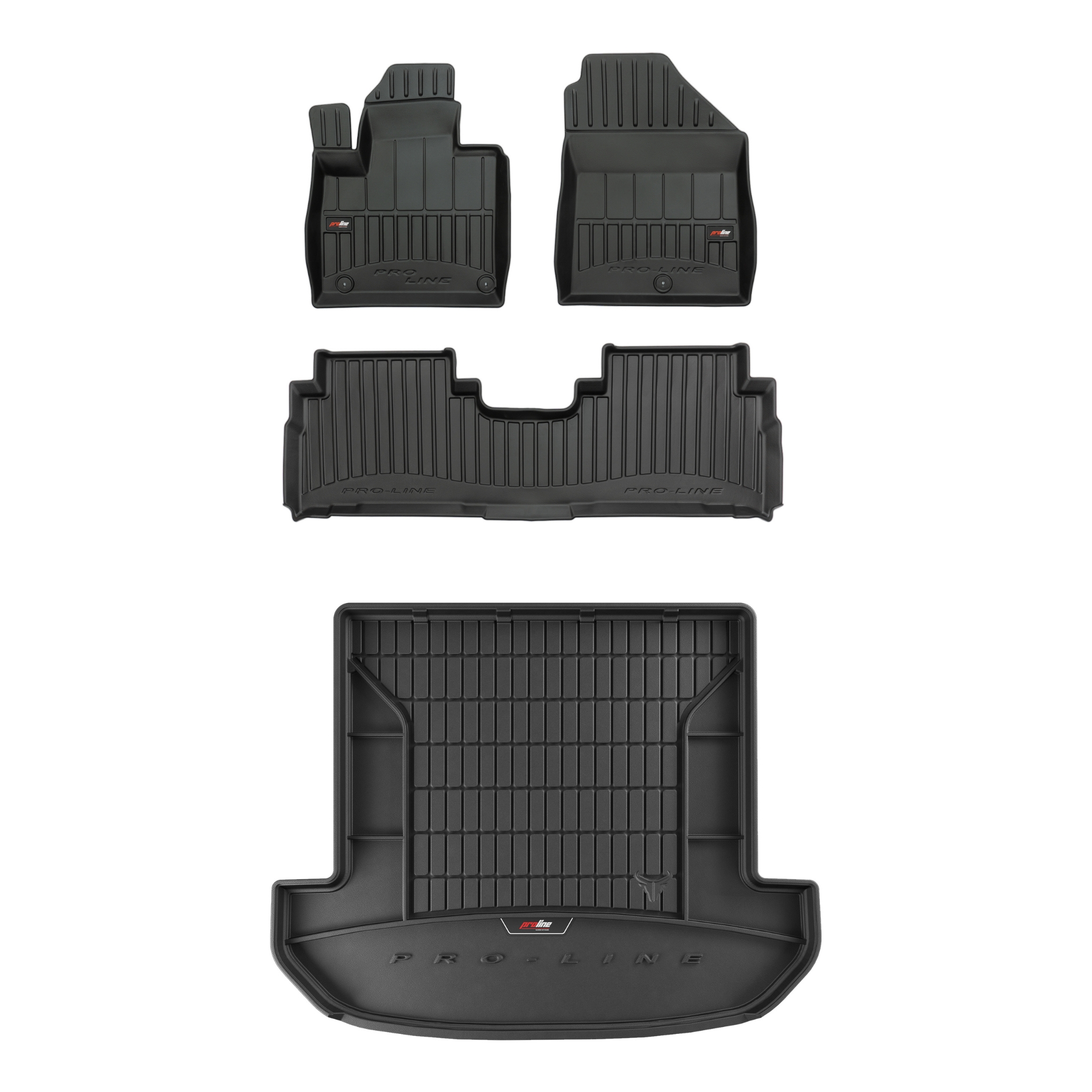 Frogum 3D Sada gumových koberců a rohože s logem pro Kia Sorento III 2014-2020