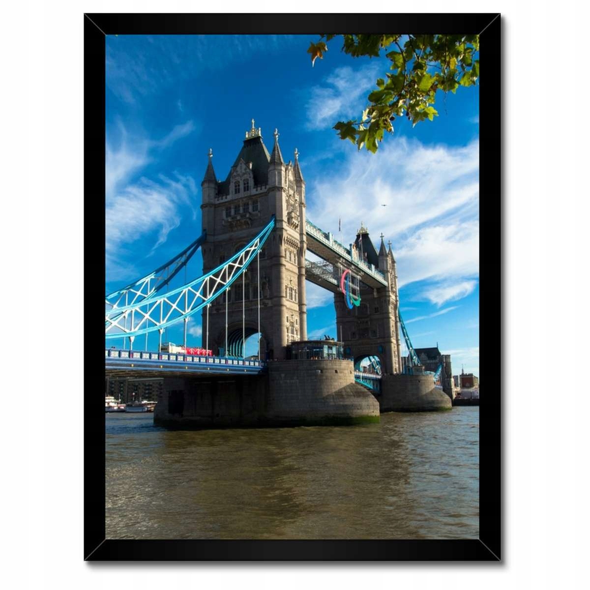Plakáty v rámu 30x40 Tower bridge s nebem