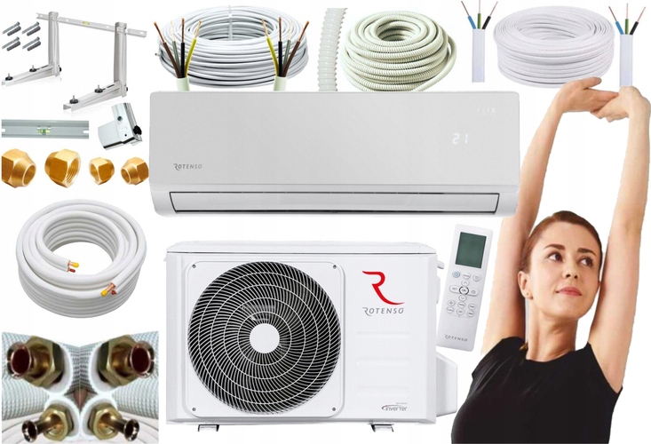 Klimatyzacja Rotenso Elis Silver 2,6kW 30m2 WiFi