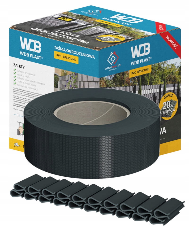 

Taśma Ogrodzeniowa Wąska 47,5mm x 35m Do Paneli 3D