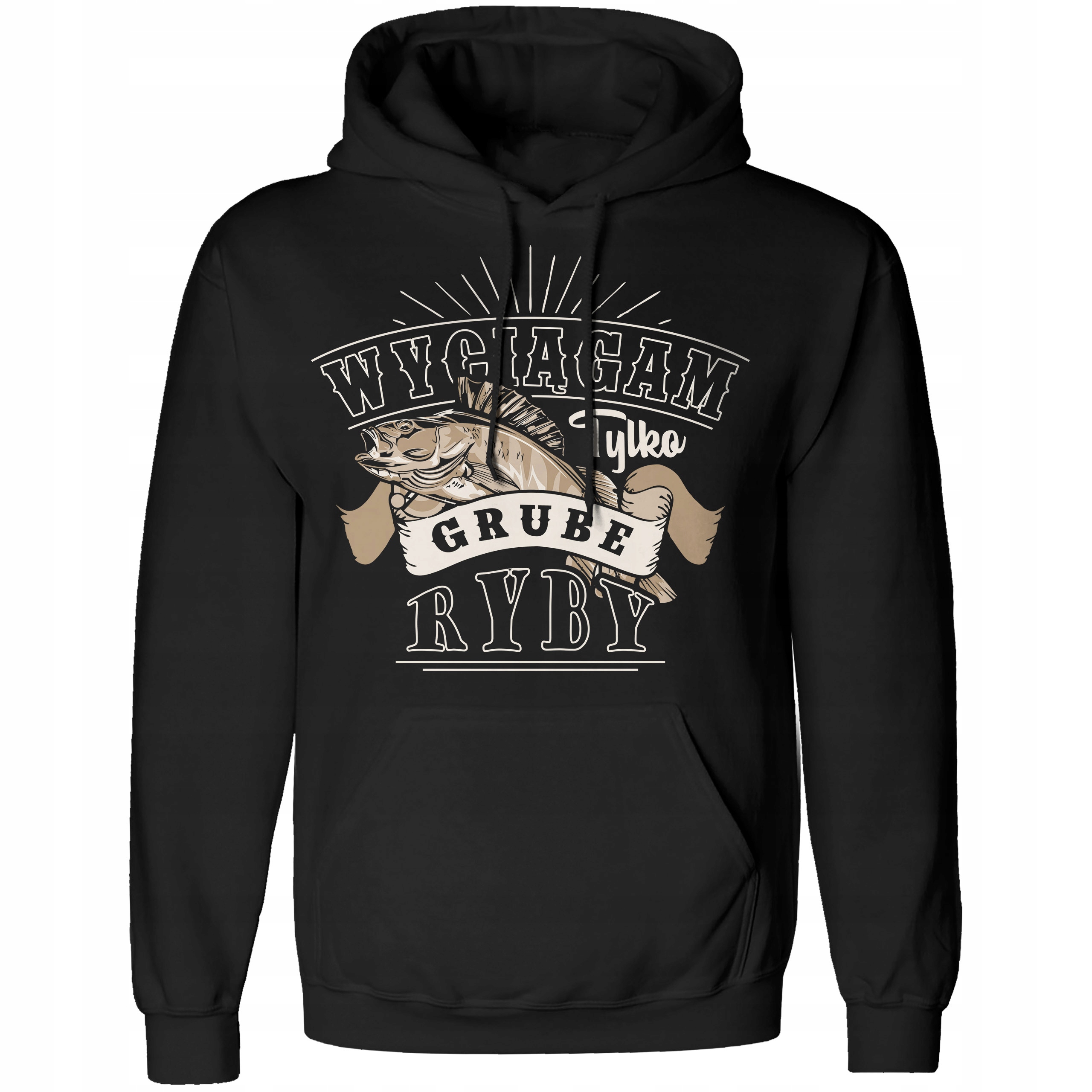 

Bluza Męska Z Kapturem Dla Wędkarza Grube Ryby M