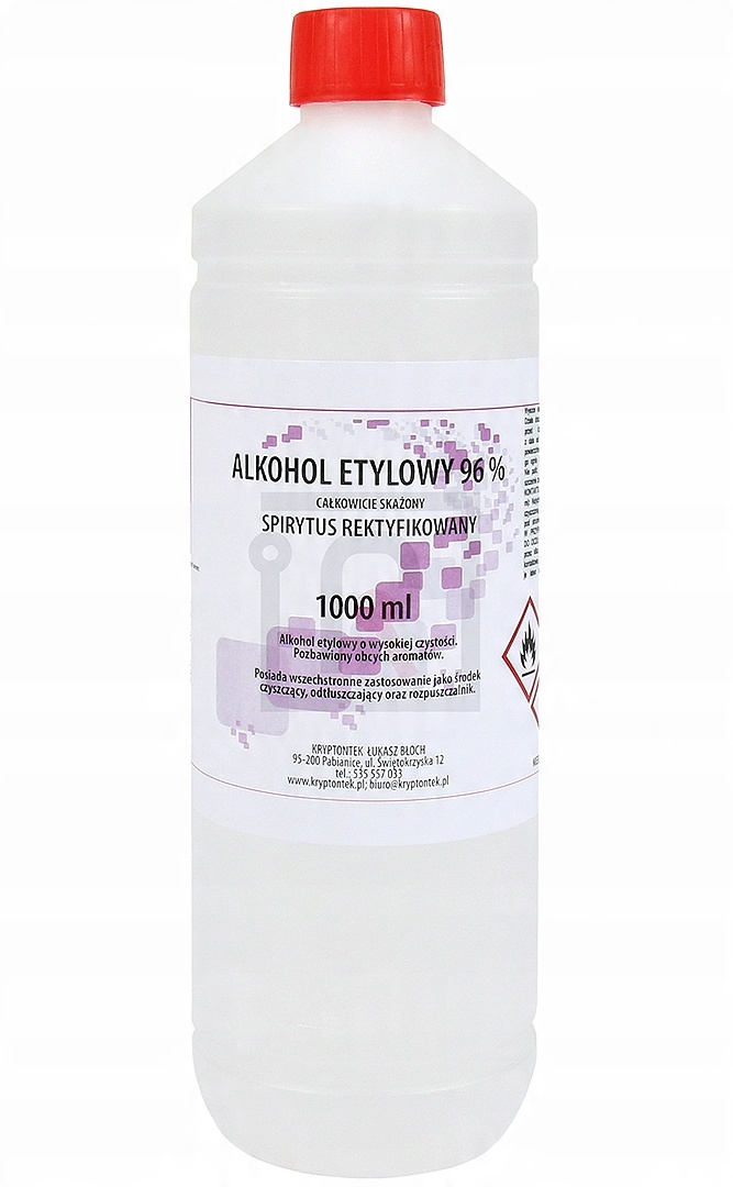 

Etanol Alkohol Etylowy 96% Spirytus Rektyfik. 1L