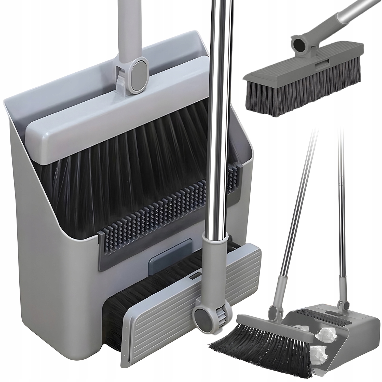 Levně Úklidová Sada Leniuch Lopatka Smetáček Se Skládá Bez Ohýbání