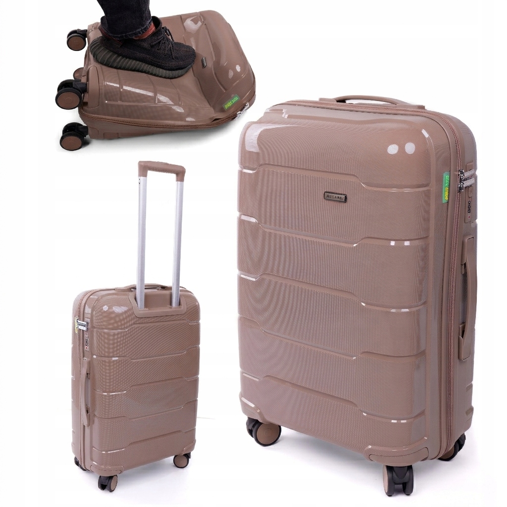 WALIZKA DUŻA XXL NIEZNISZCZALNA BAGAŻ PODWÓJNE KÓŁKA POLIPROPYLEN