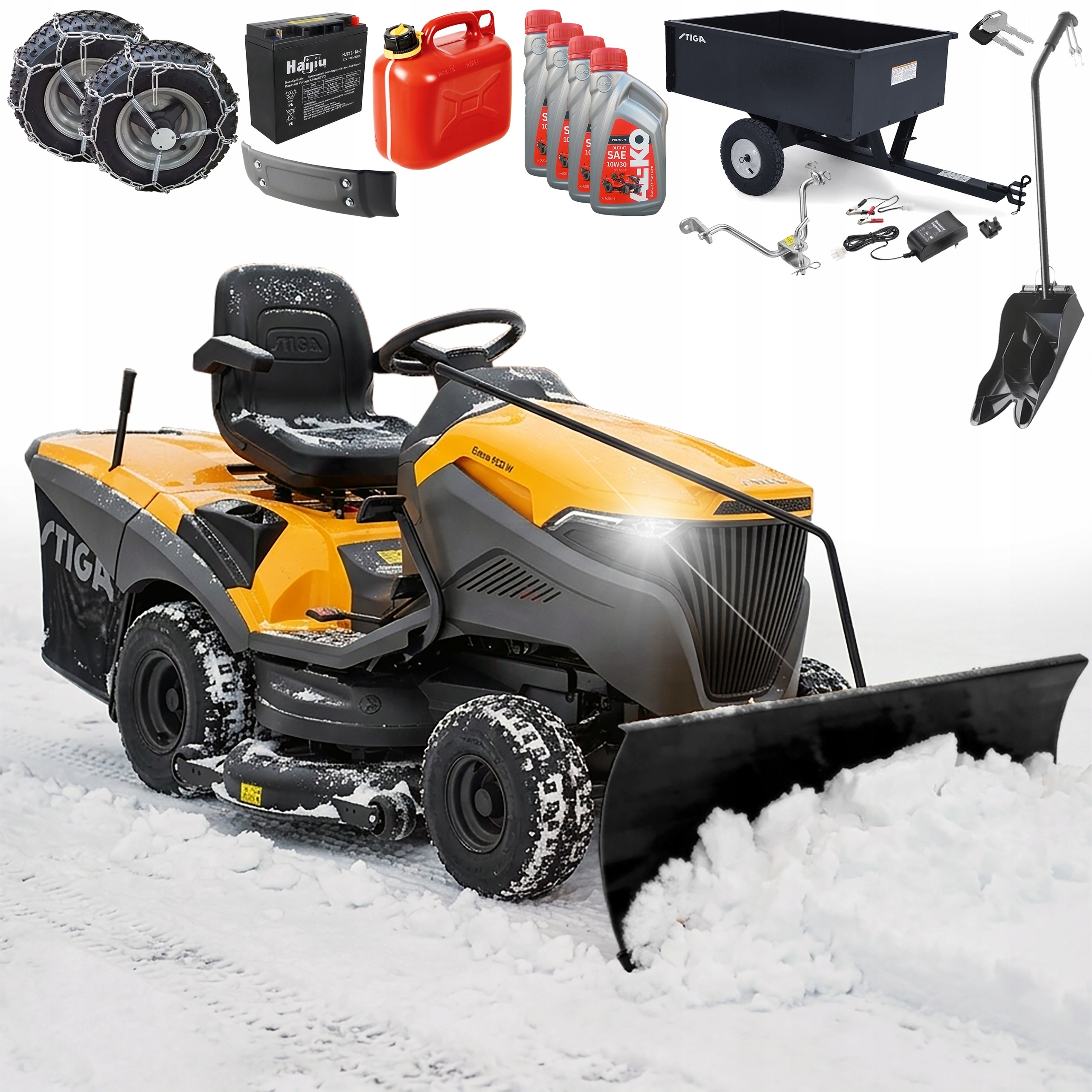 Traktor Ogrodowy Stiga Estate 9122 W 3w1 Hydrostat Honda V-twin Zestaw XXL