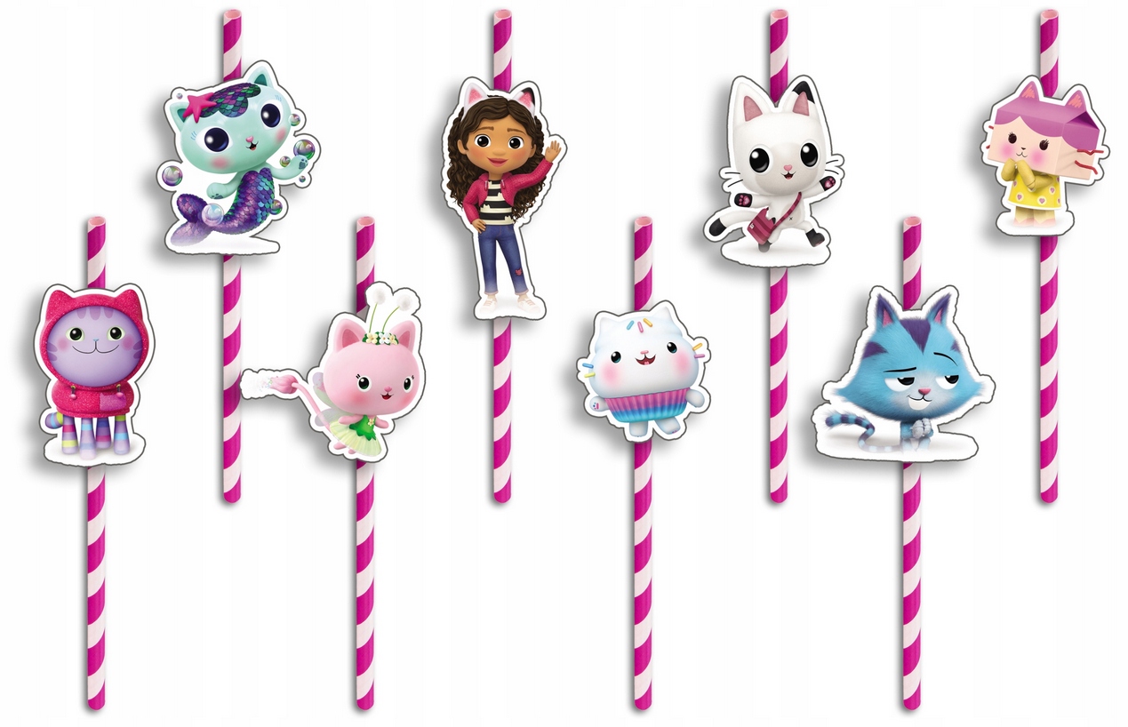 ZESTAW KUBKI + SŁOMKI URODZINOWE - KOCI DOMEK GABI URODZINY Kod producenta ZESTAW KUBEK + SŁOMKI - 11