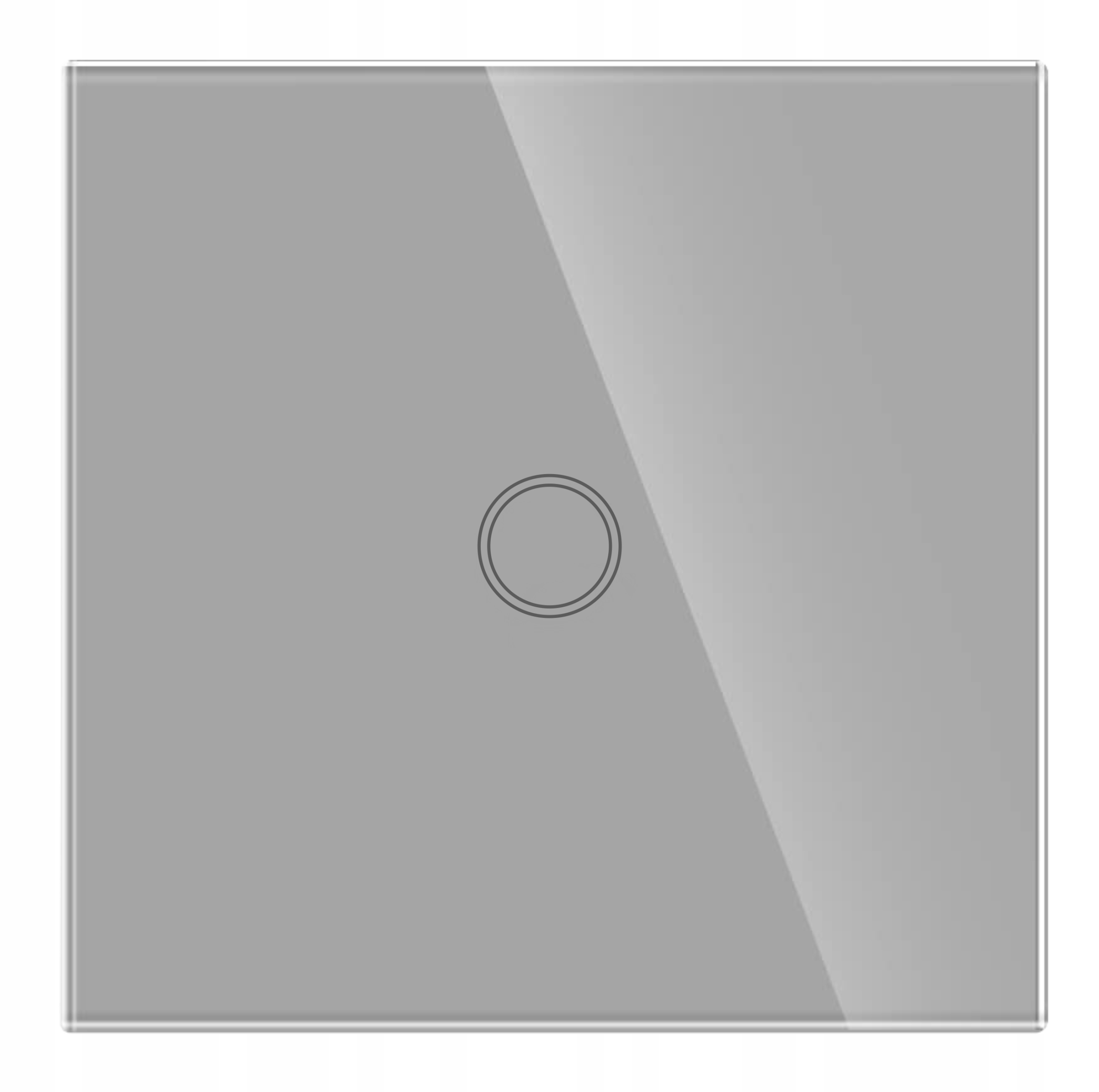 WŁĄCZNIK WYŁĄCZNIK ŚWIATŁA SZKLANY DOTYKOWY POJEDYNCZY SZARY SZKŁO SZARE Rodzaj produktu wyłącznik pojedynczy