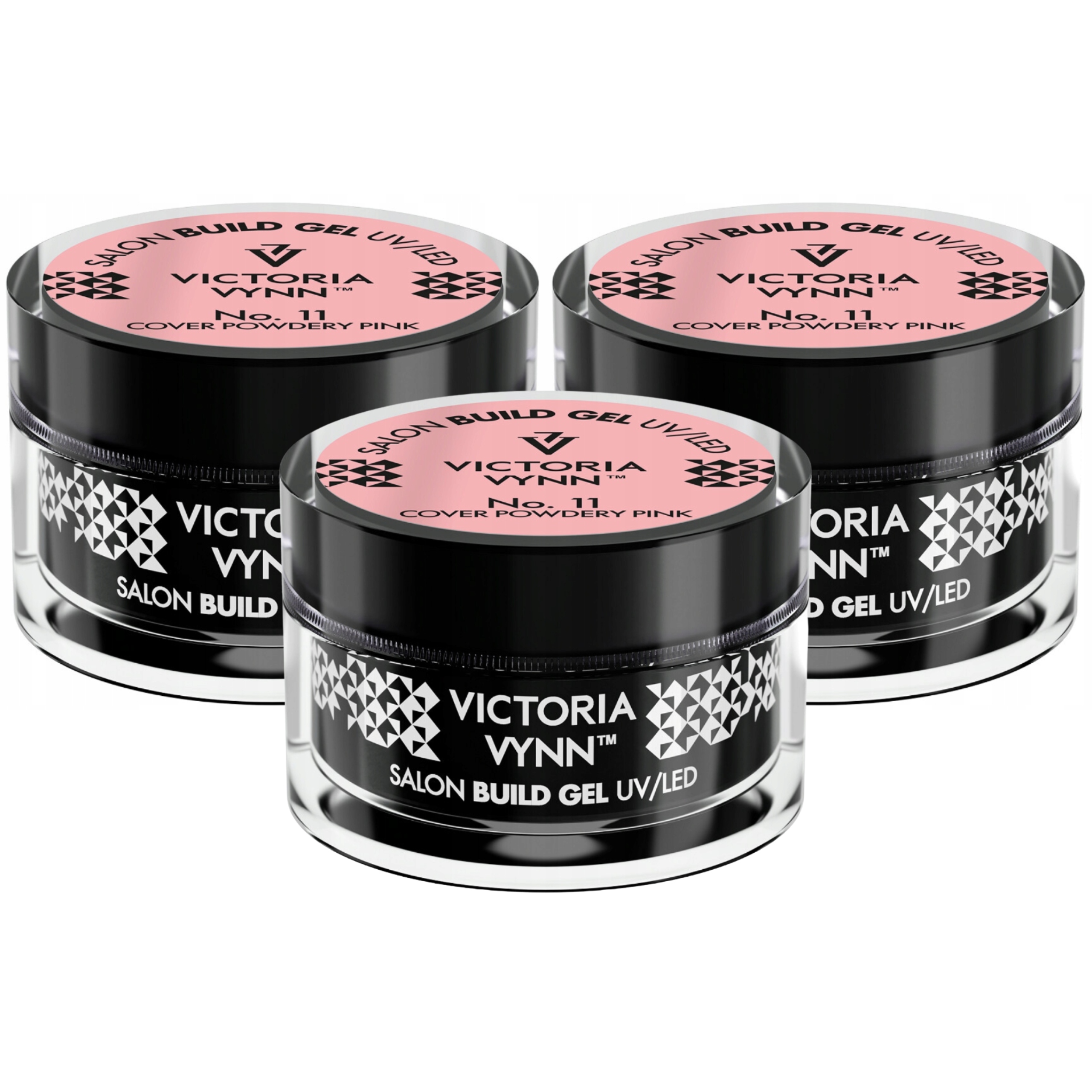 3 x Victoria Vynn Build Gel 11 Cover Powdery Pink, 50 ML