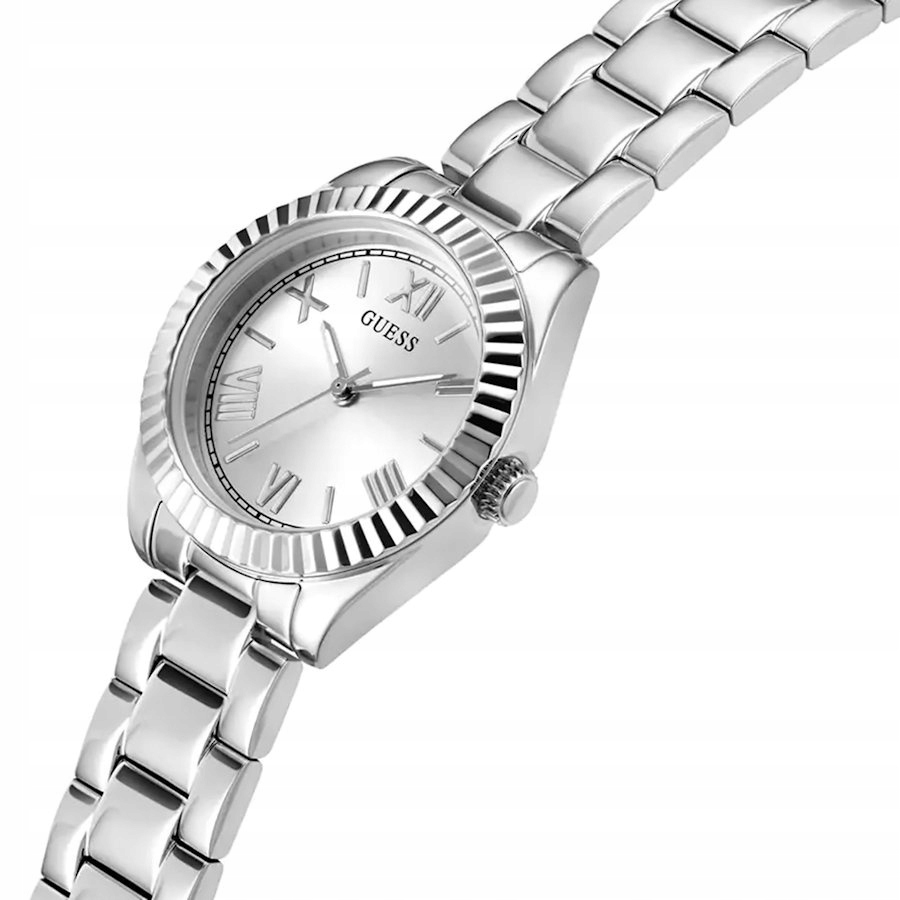 Dámské Klasické Stříbrné Kulatý Hodinky Fashion Guess Luna GW0687L1 30 mm