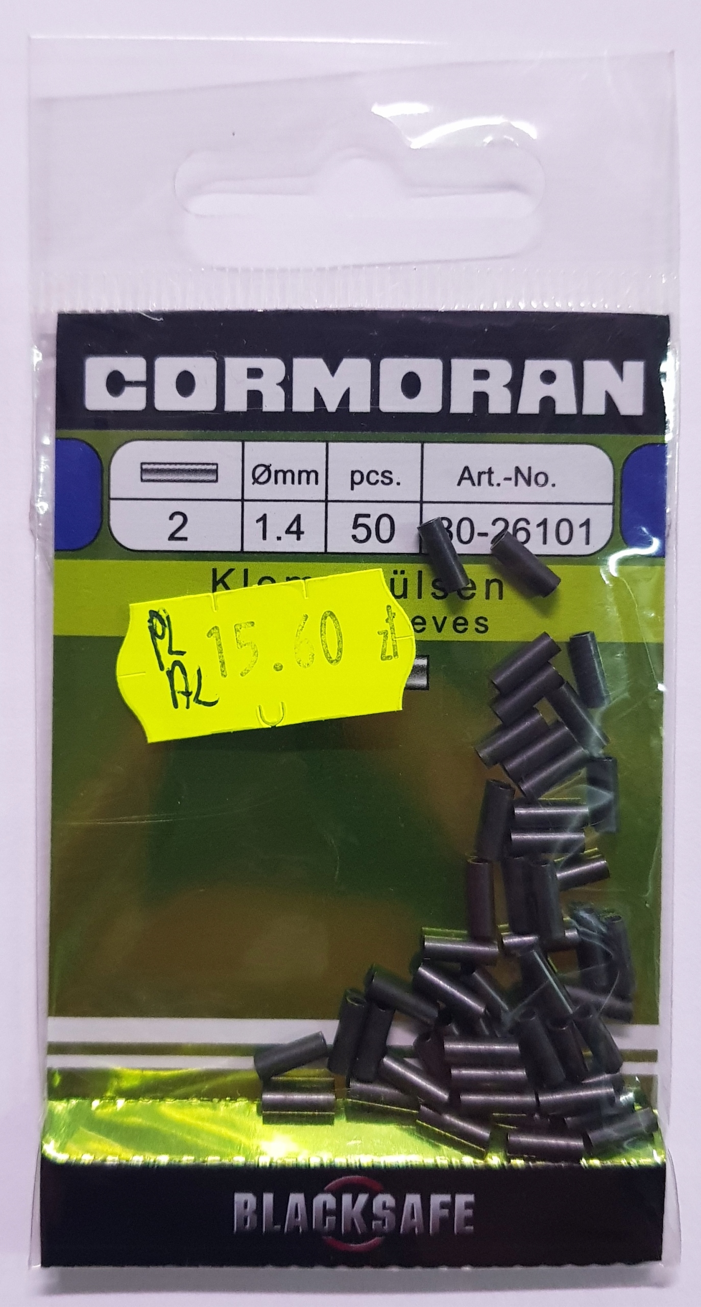 Tulejki zaciskowe Blacksafe 1,4 mm Cormoran