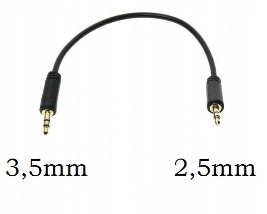 

Kabel MiniJack 3,5mm do MicroJack 2,5mm M/M 60cm