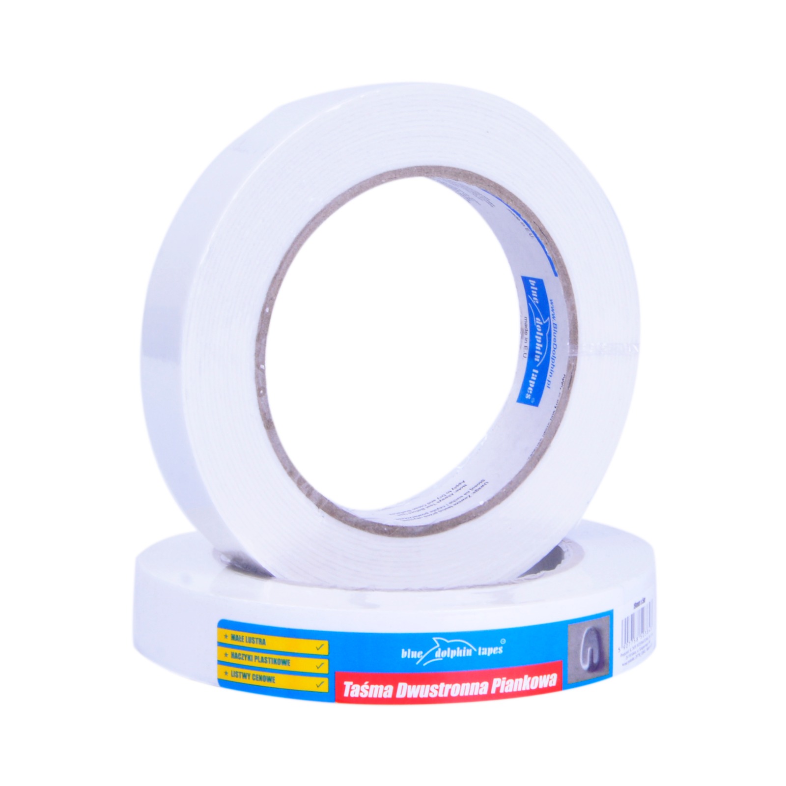 Taśma dwustronna Blue dolphin 19 mm x 5 m